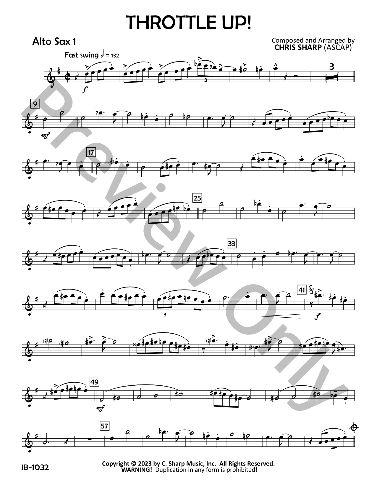 Throttle Up! Jazz Sheet Music | J.W. Pepper