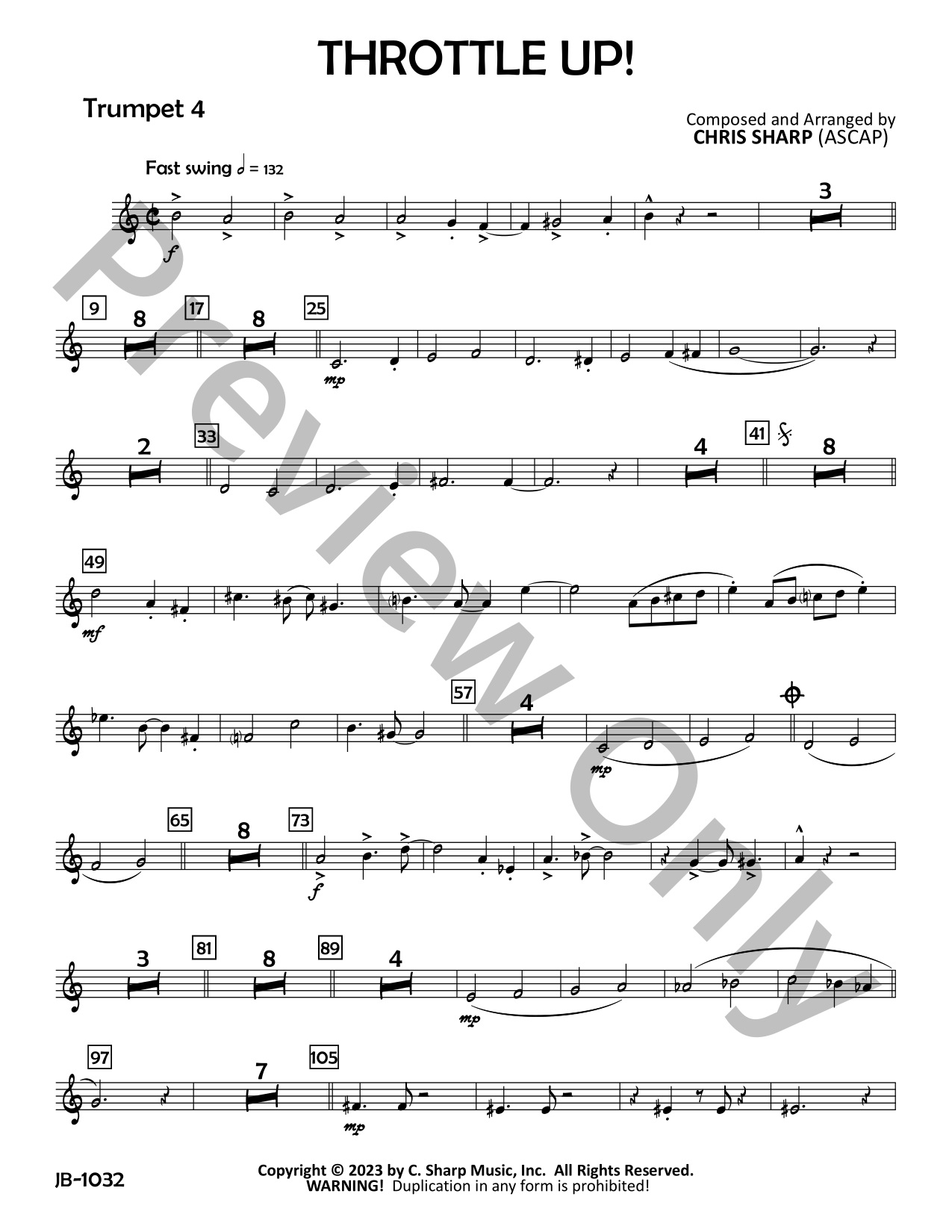Throttle Up! Jazz Sheet Music | J.W. Pepper