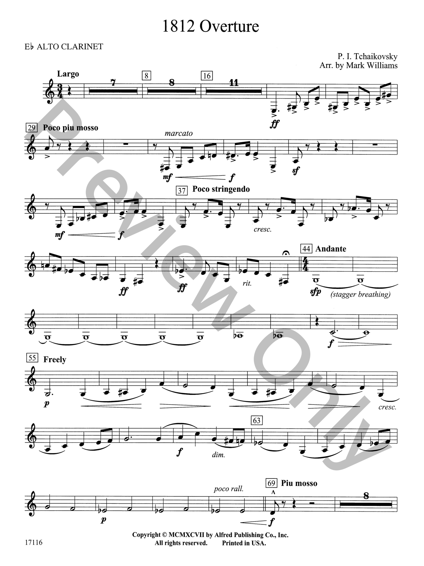 1812 Overture Concert Band Sheet Music | J.W. Pepper