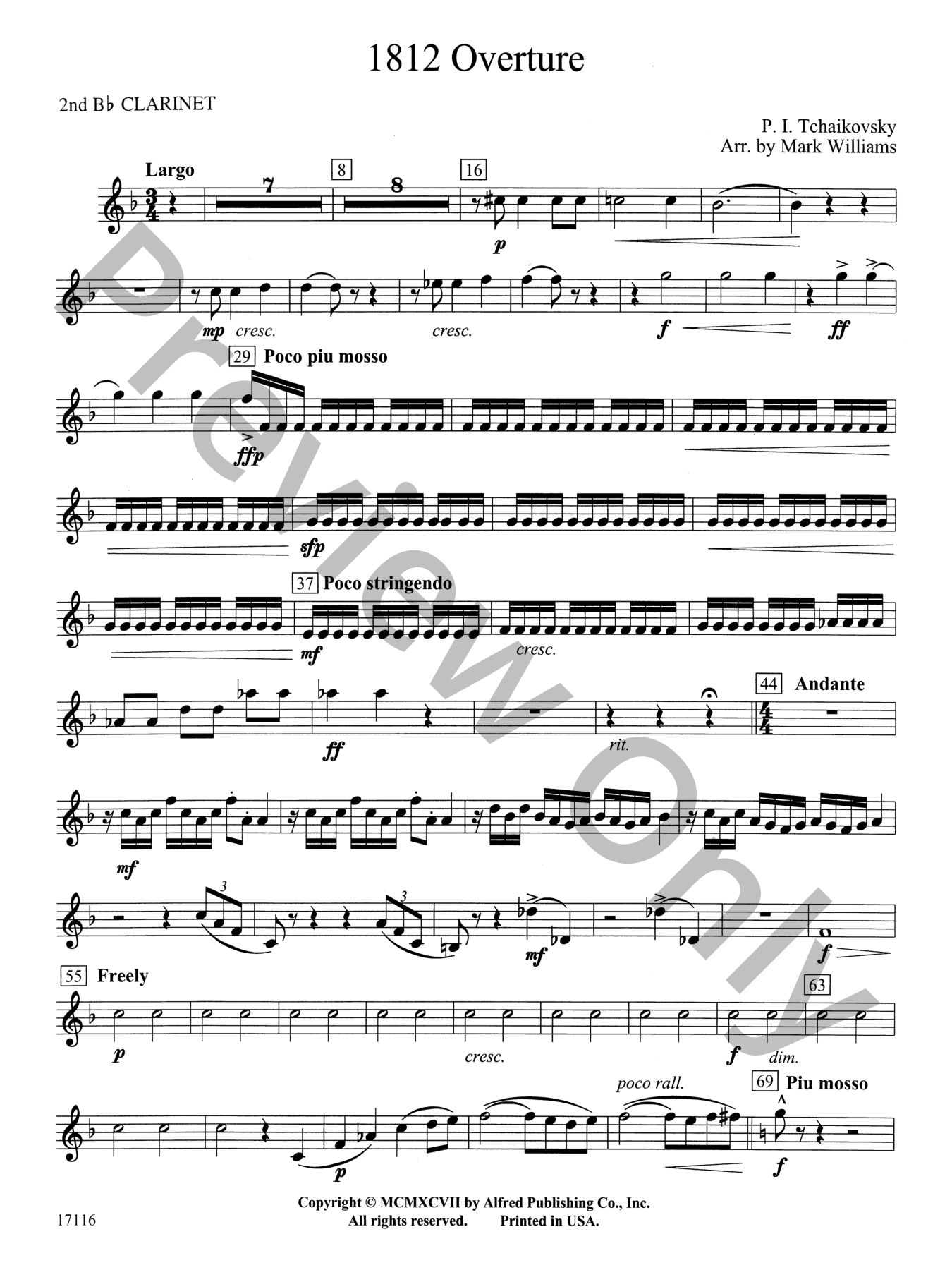 1812 Overture Concert Band Sheet Music | J.W. Pepper