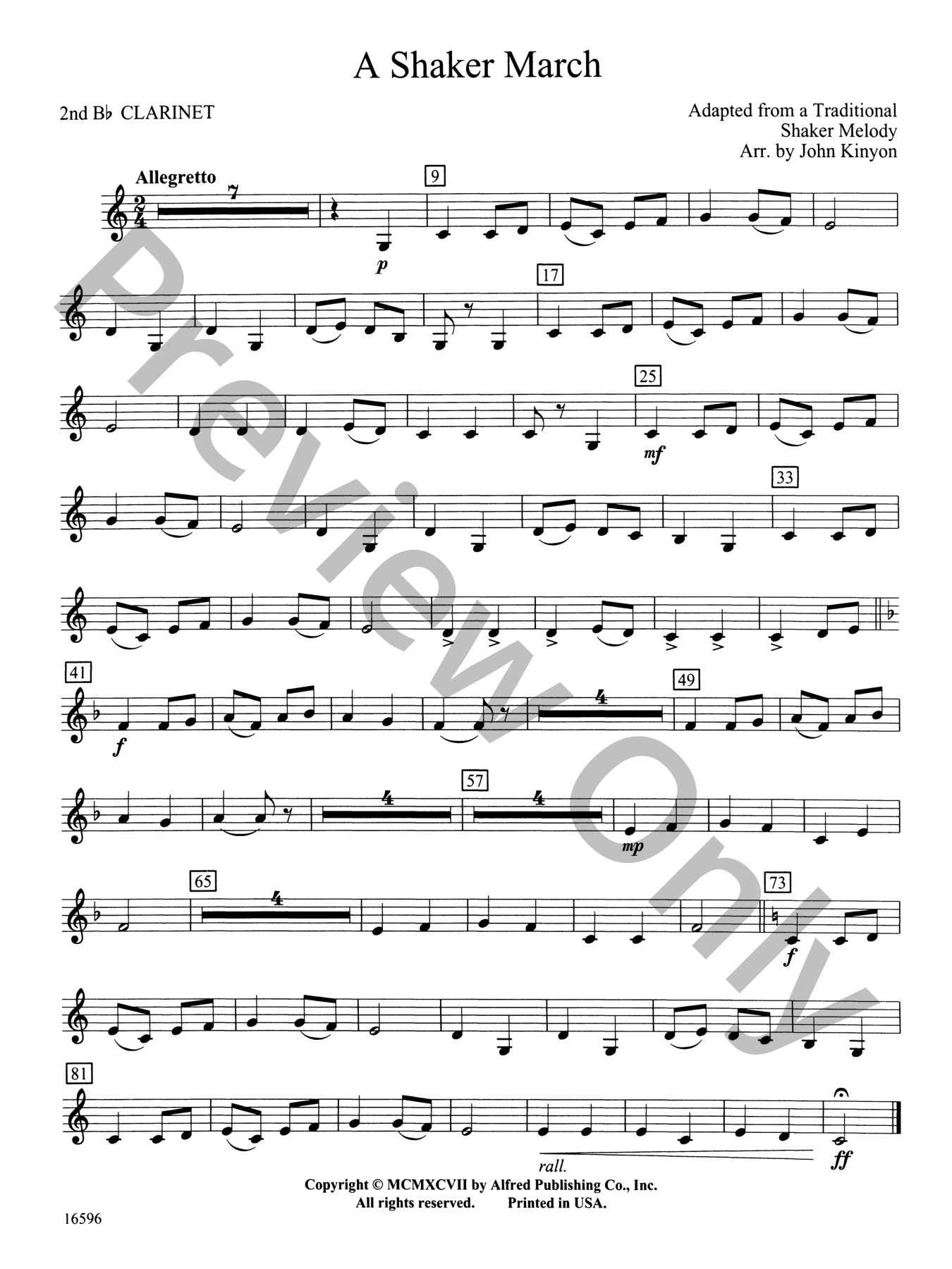 Concert Band Sheet Music ATLANTA 96 Atlanta March SCHERZANDO