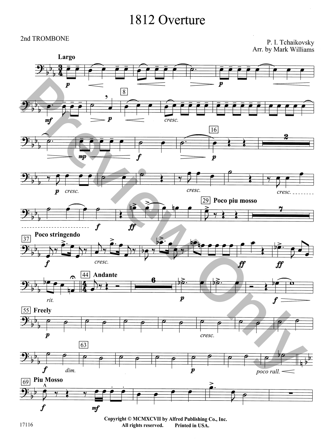 1812 Overture Concert Band Sheet Music | J.W. Pepper