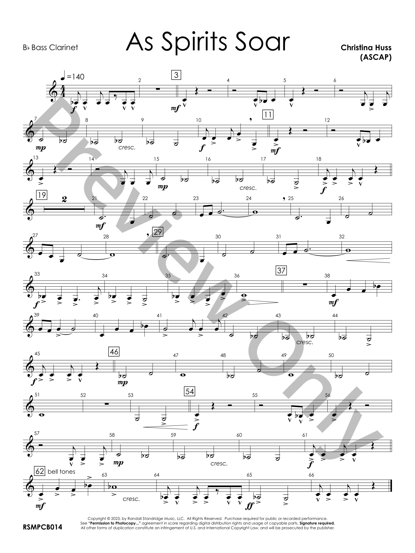 Music Sheet Spirits for Band - Concert the Spirit of Score