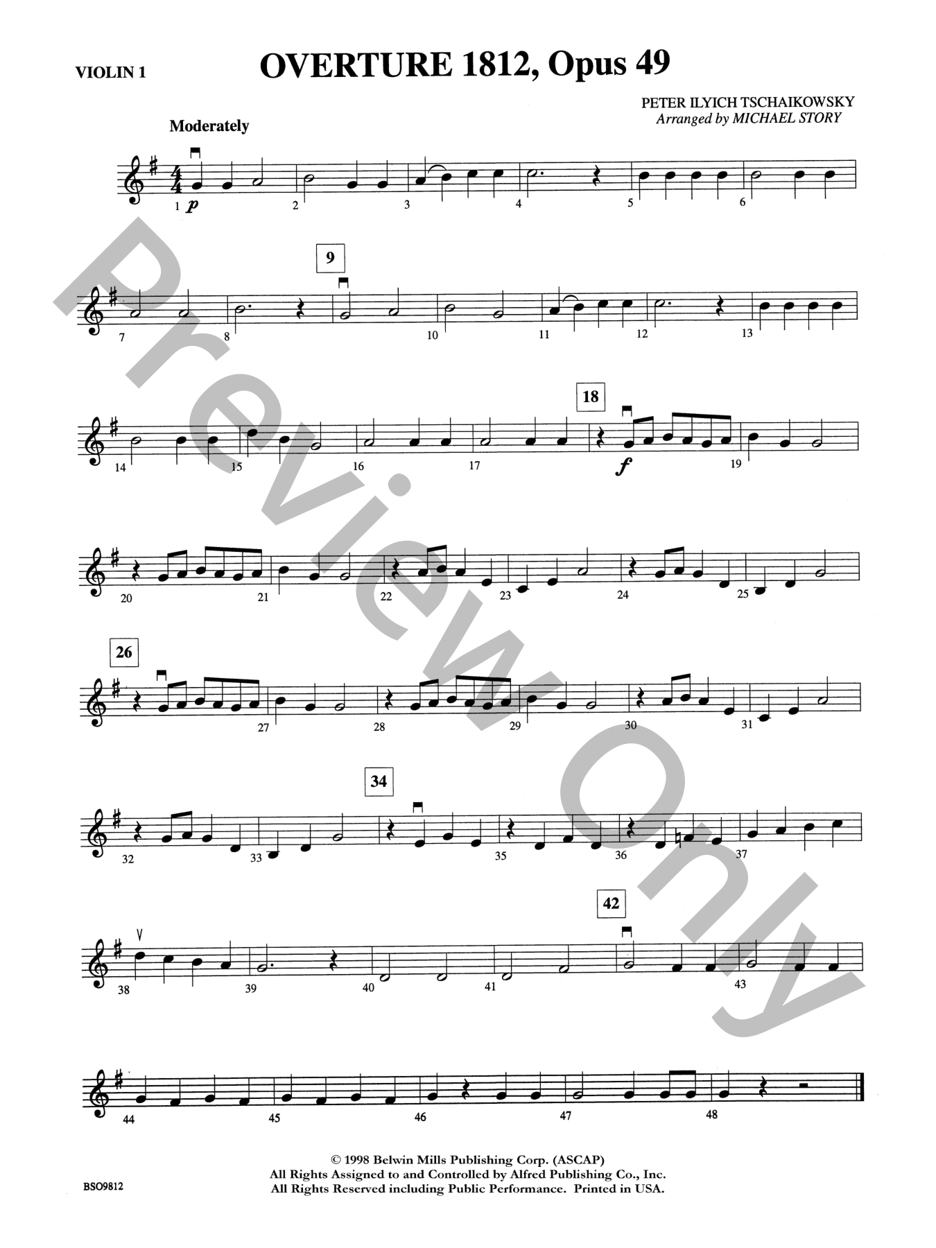 Overture 1812 Orchestra Sheet Music | J.W. Pepper