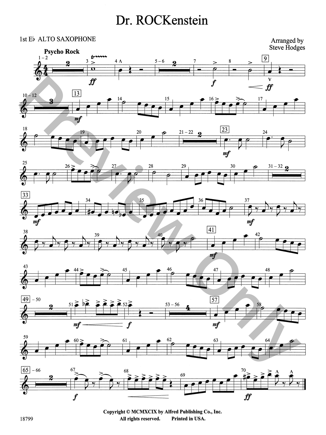 Dr. Rockenstein Concert Band Sheet Music | J.W. Pepper