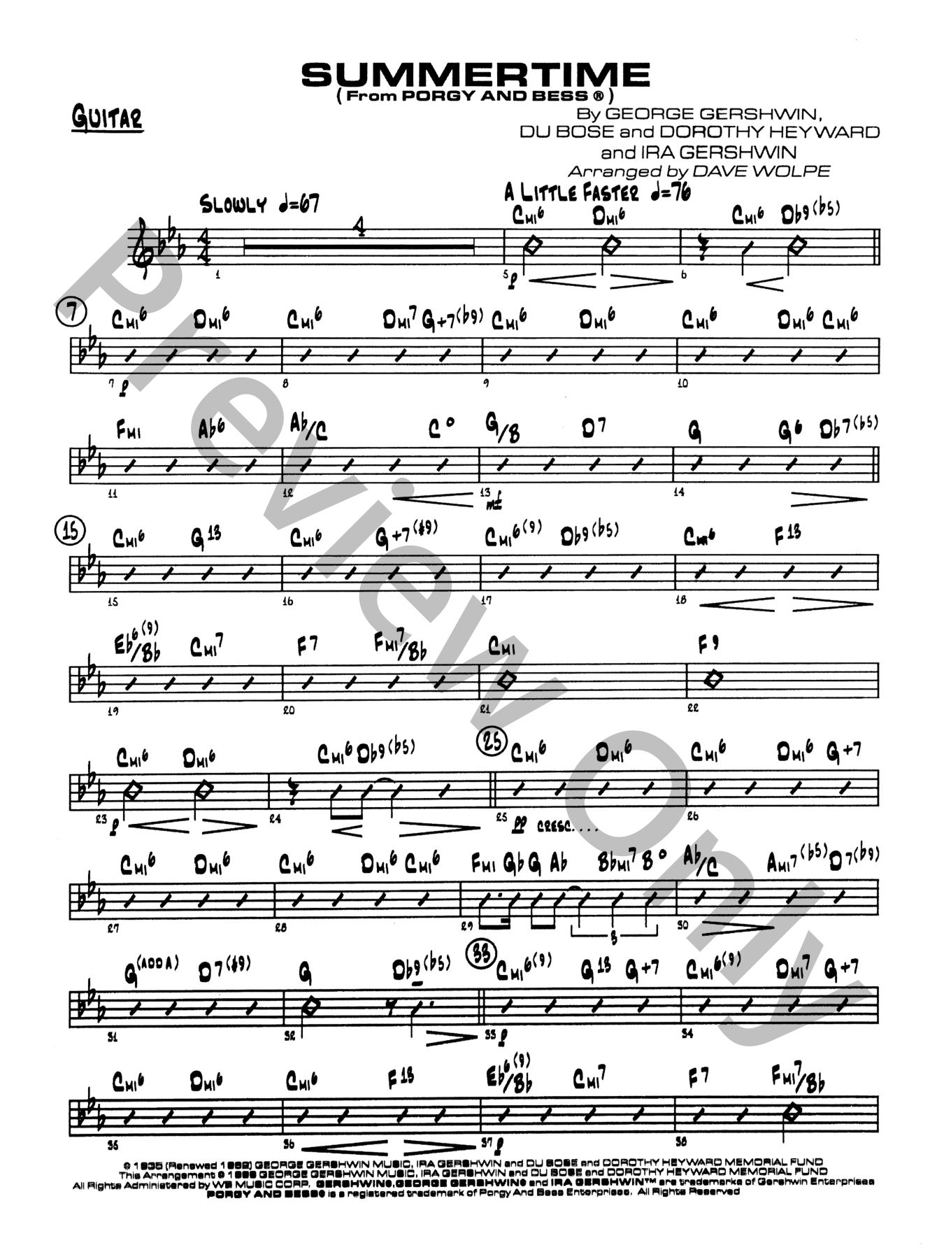Summertime Jazz Sheet Music | J.W. Pepper