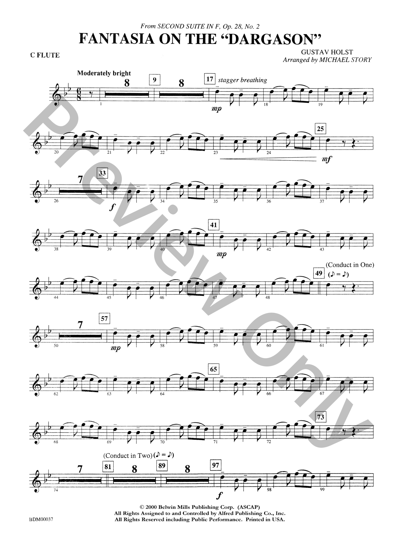 Fantasia on the dargason Concert Band Sheet Music | J.W. Pepper