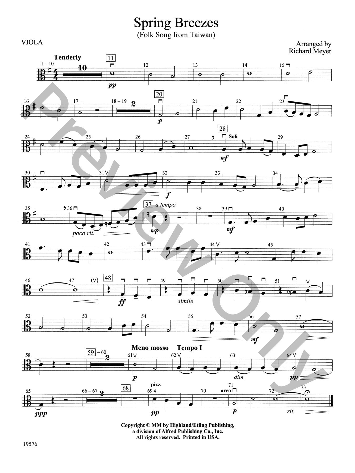 Spring Breezes Orchestra Sheet Music | J.W. Pepper