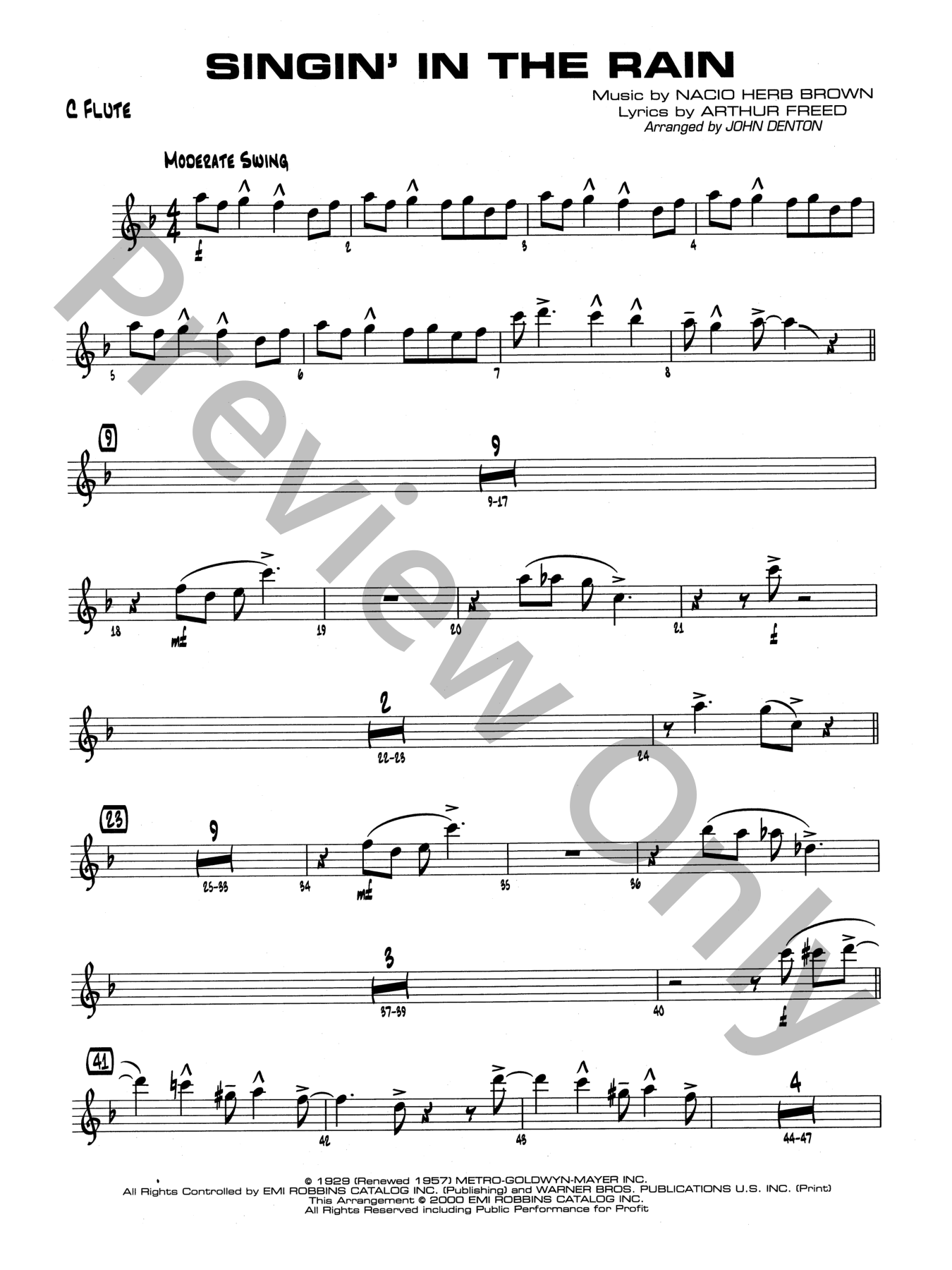 HC-20 heartfelt Singing in the Rain 未使用 Singing in the Rain Jazz Sheet Music | J.W. Pepper