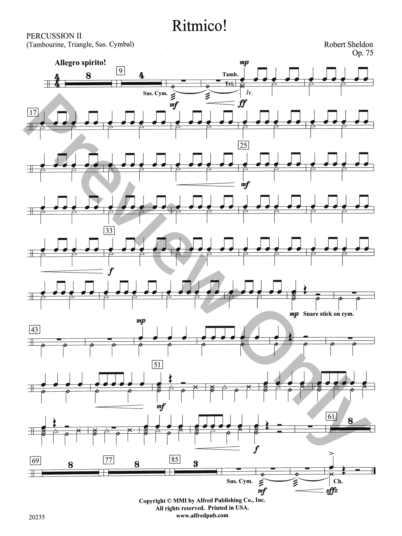 Ritmico! Concert Band Sheet Music | J.W. Pepper