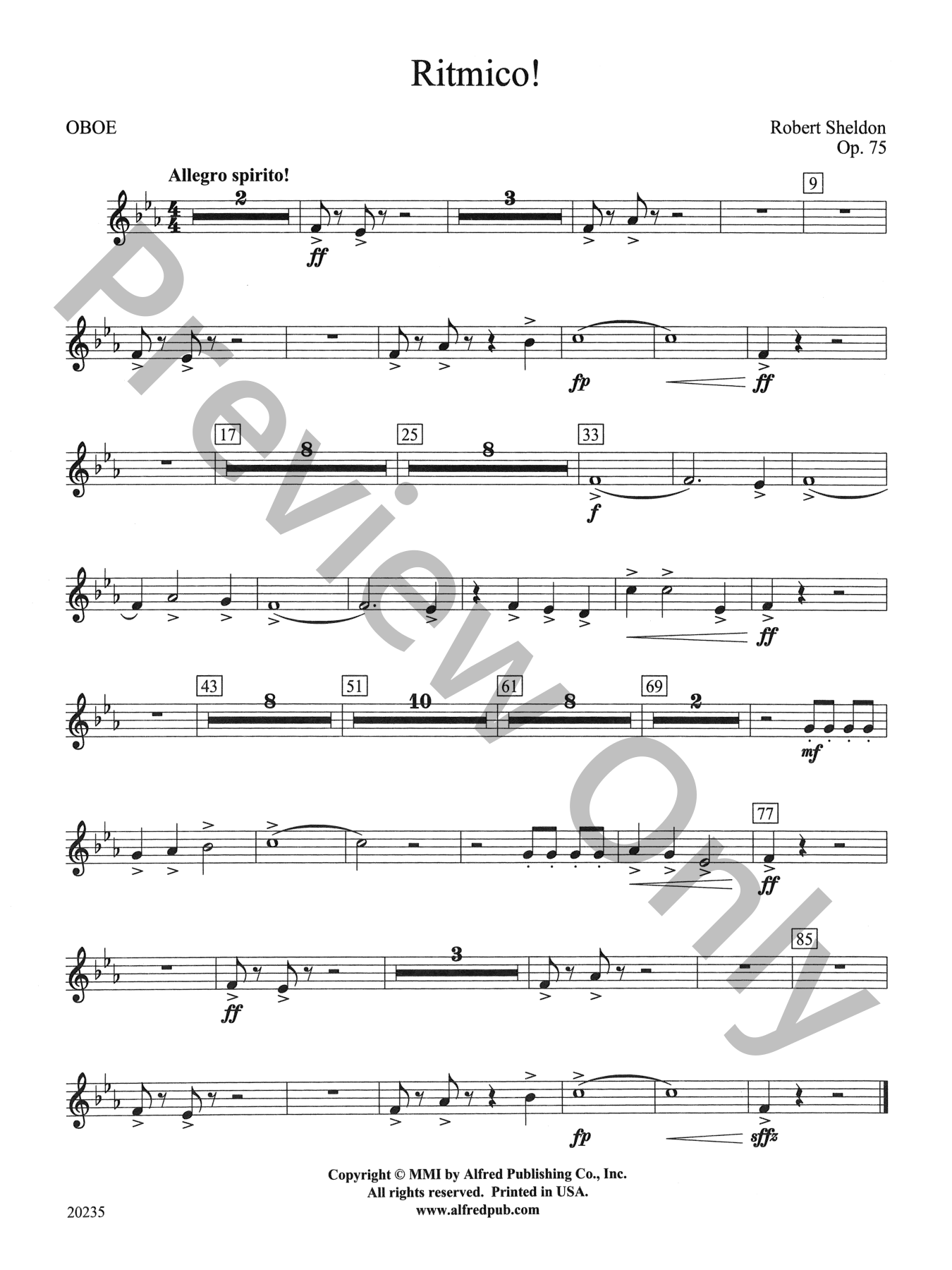 Ritmico! Concert Band Sheet Music | J.W. Pepper