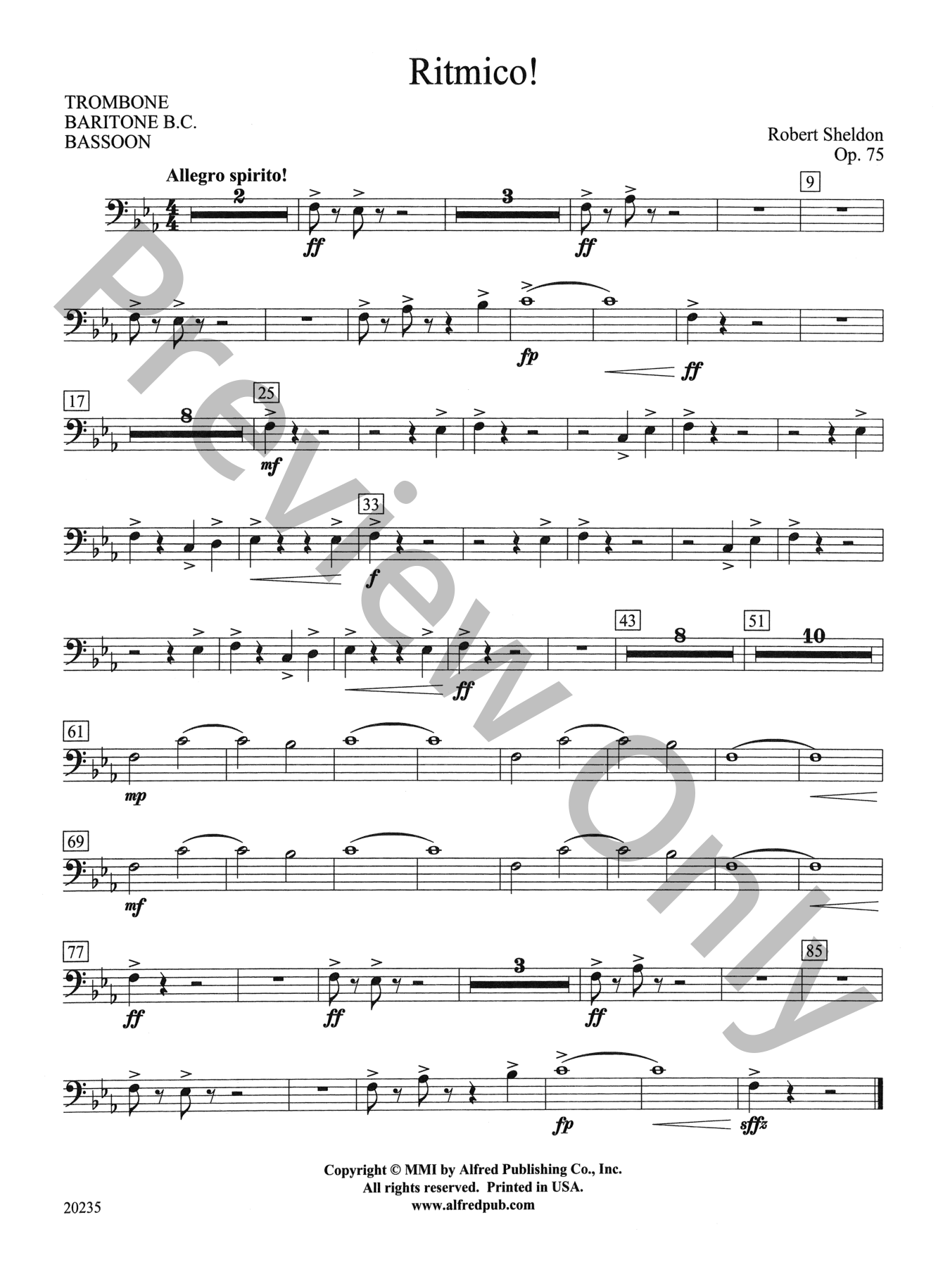Ritmico! Concert Band Sheet Music | J.W. Pepper
