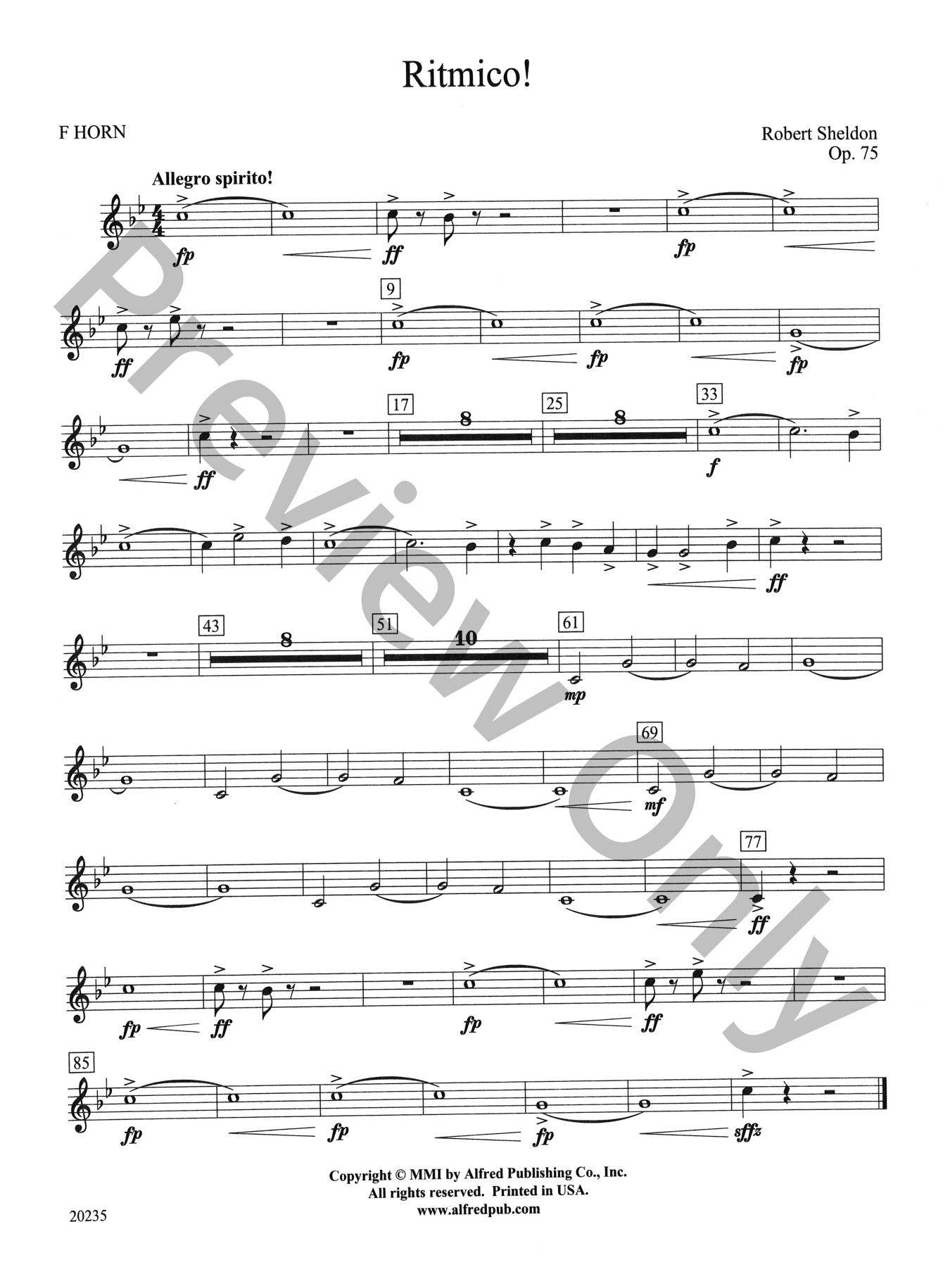 Ritmico! Concert Band Sheet Music | J.W. Pepper