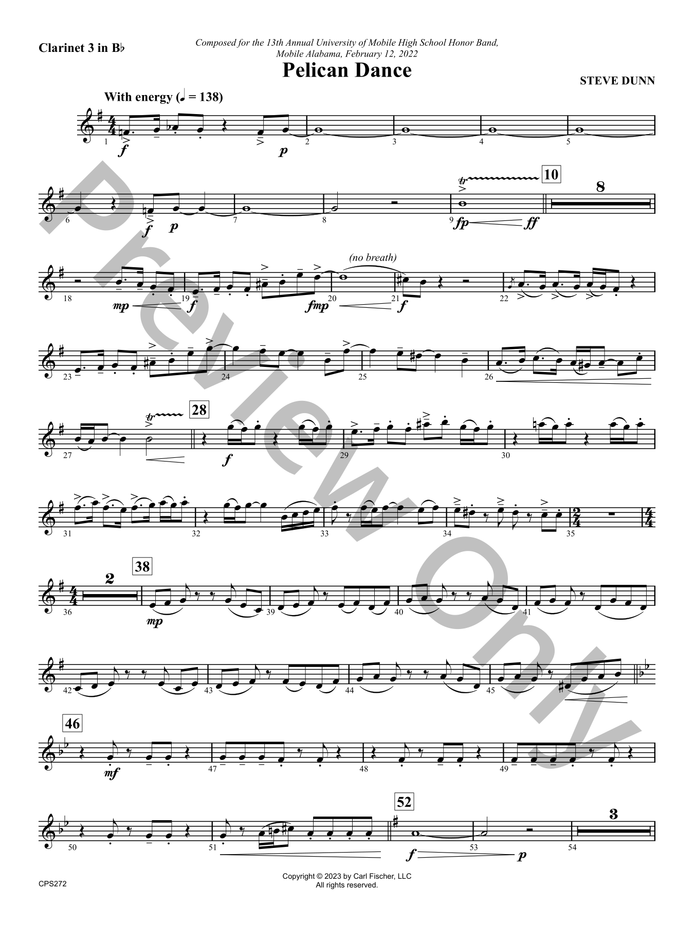 Pelican Dance Concert Band Sheet Music | J.W. Pepper