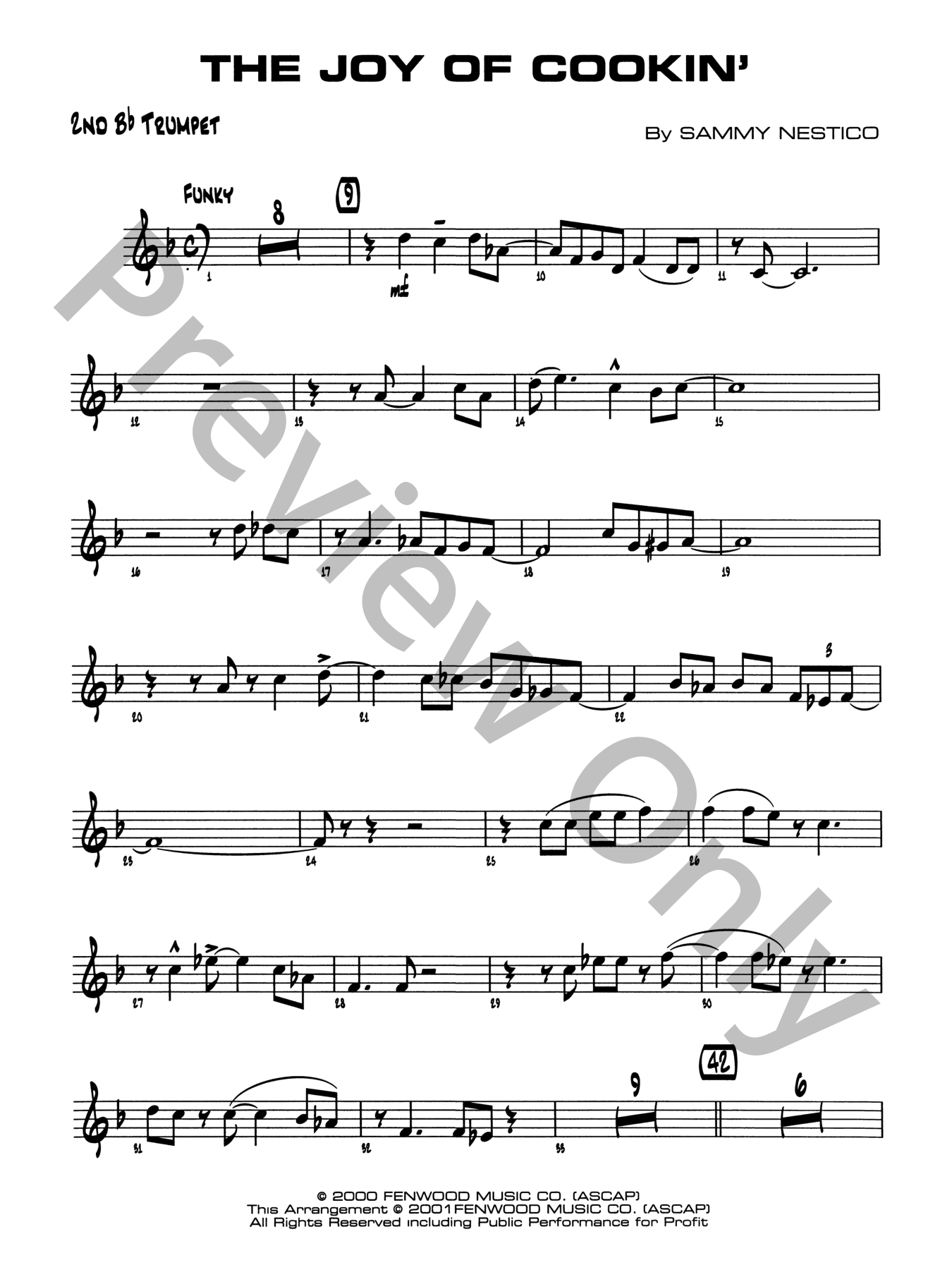 The Joy of Cookin Jazz Sheet Music | J.W. Pepper