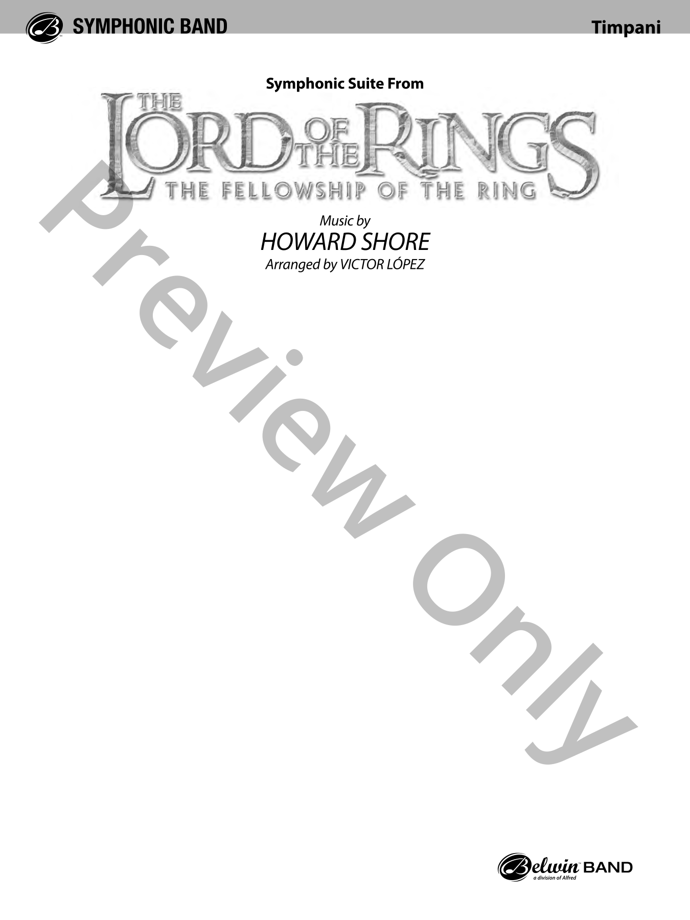 The Lord of the Rings: The Fellowship of the Ring Concert Band
