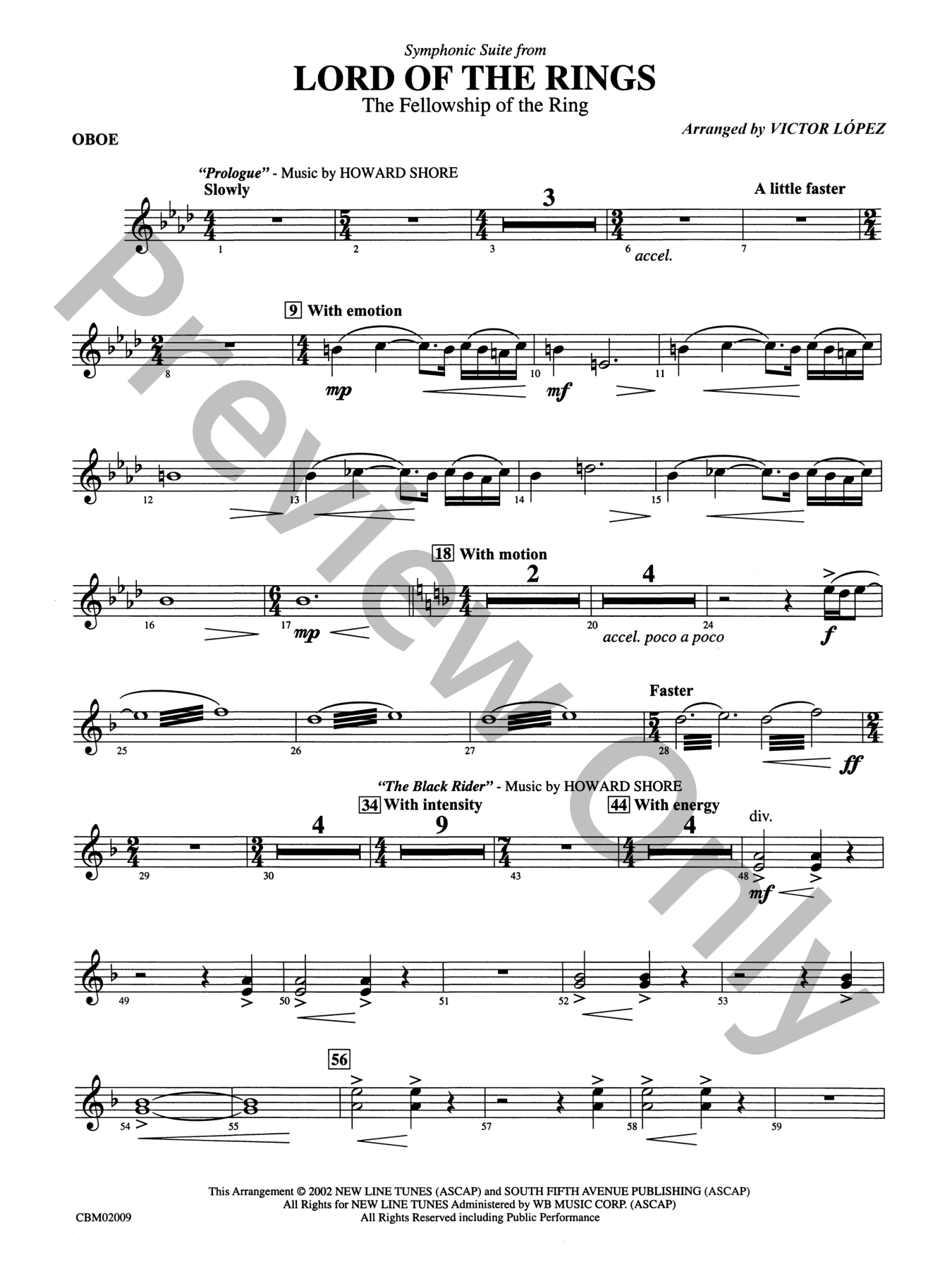 The Lord of the Rings: The Fellowship of the Ring Concert Band