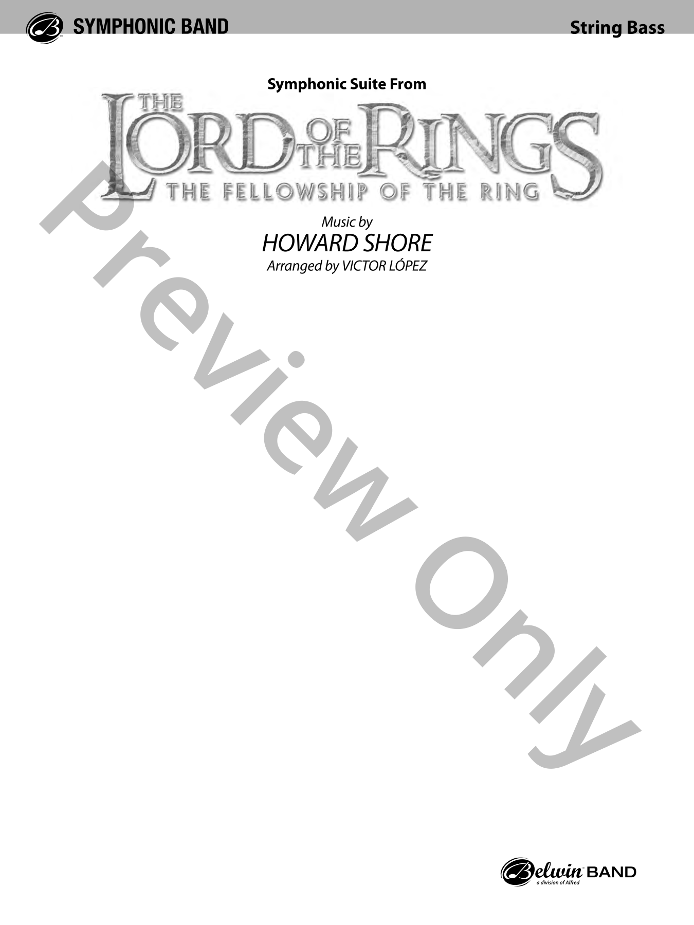 The Lord of the Rings: The Fellowship of the Ring Concert Band