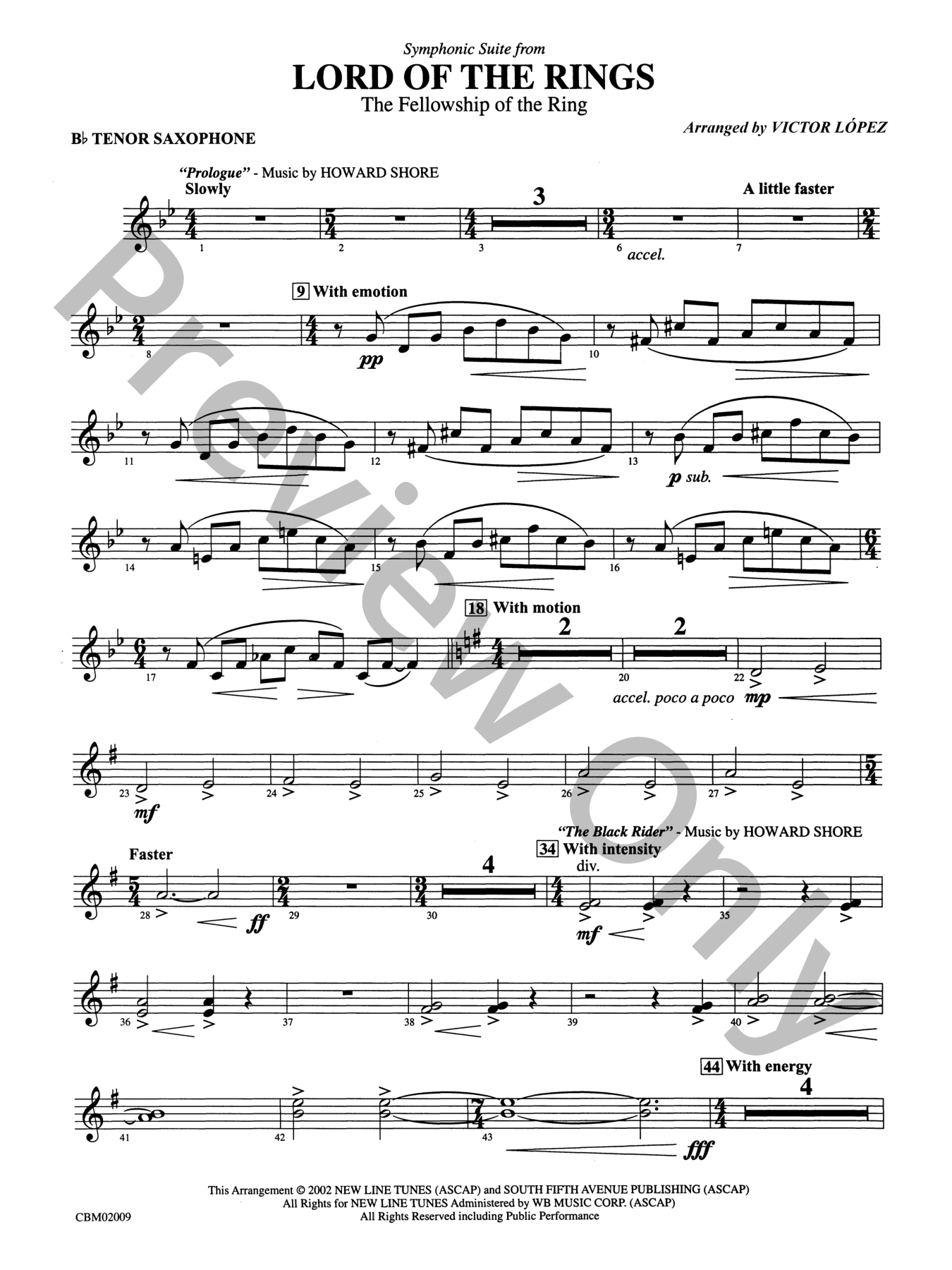 The Lord of the Rings: The Fellowship of the Ring Concert Band