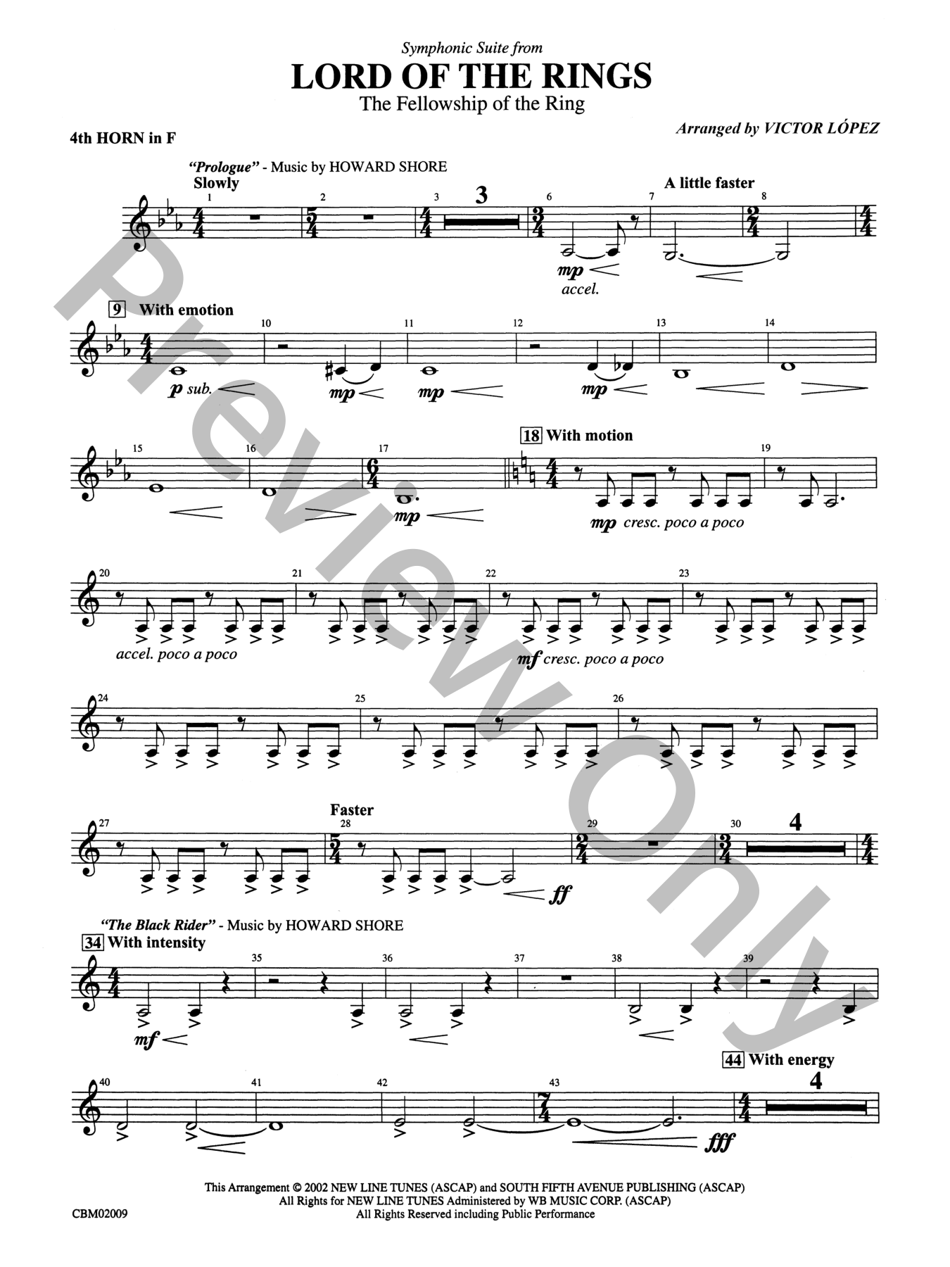 The Lord of the Rings: The Fellowship of the Ring Concert Band