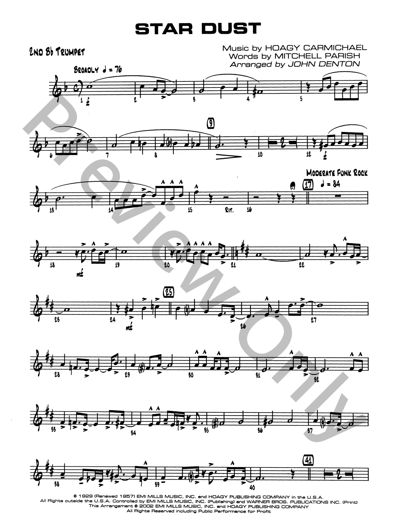 Stardust Jazz Sheet Music | J.W. Pepper
