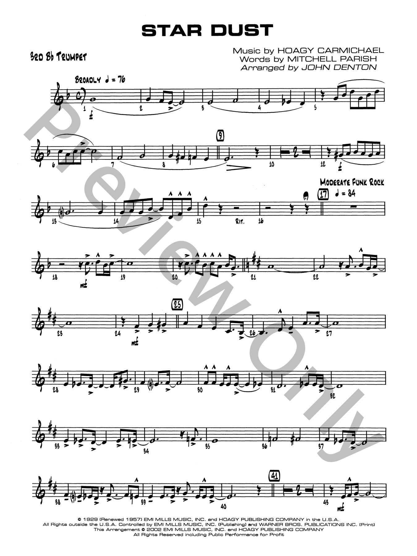 Stardust Jazz Sheet Music | J.W. Pepper