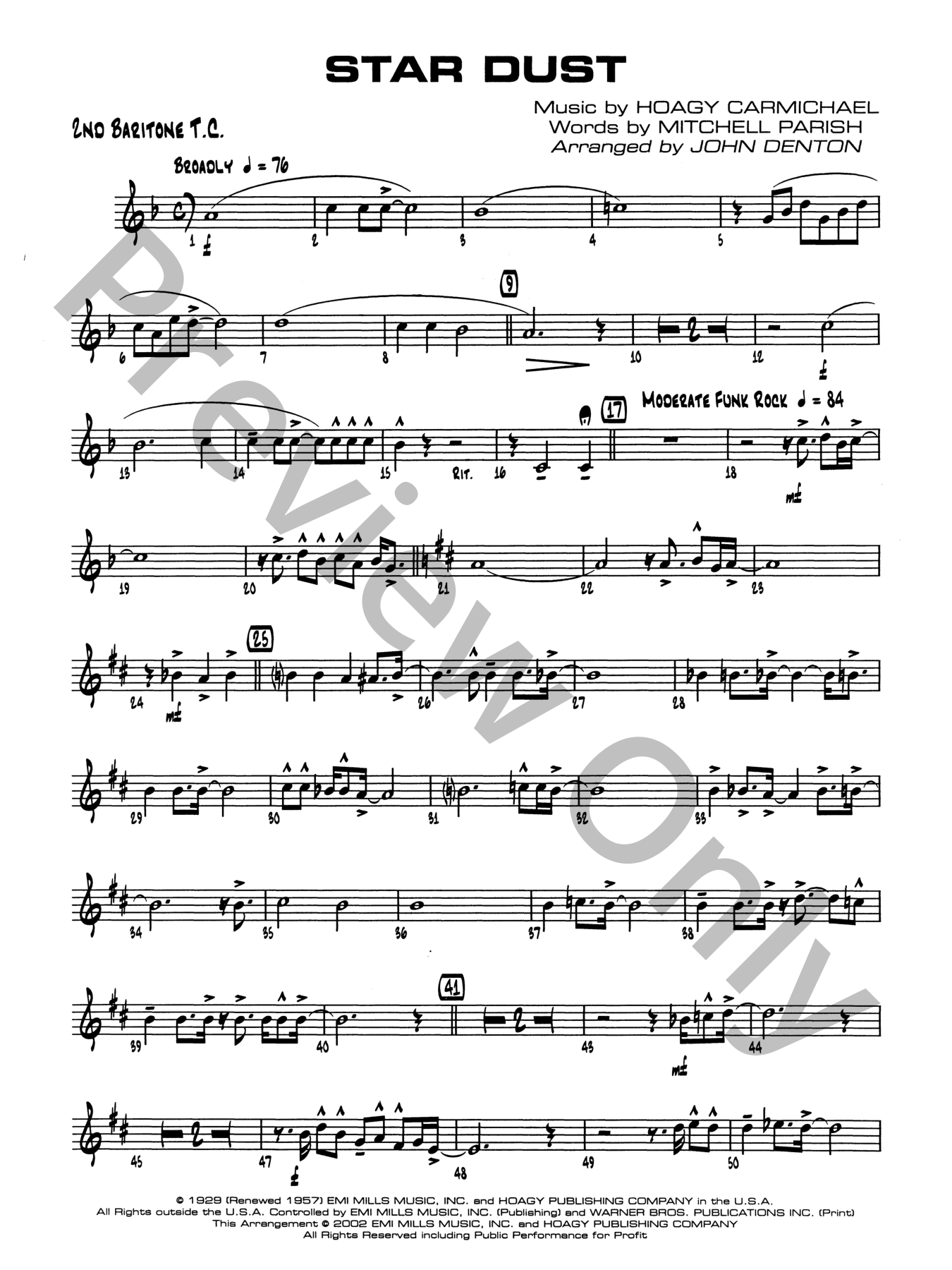 Stardust Jazz Sheet Music | J.W. Pepper