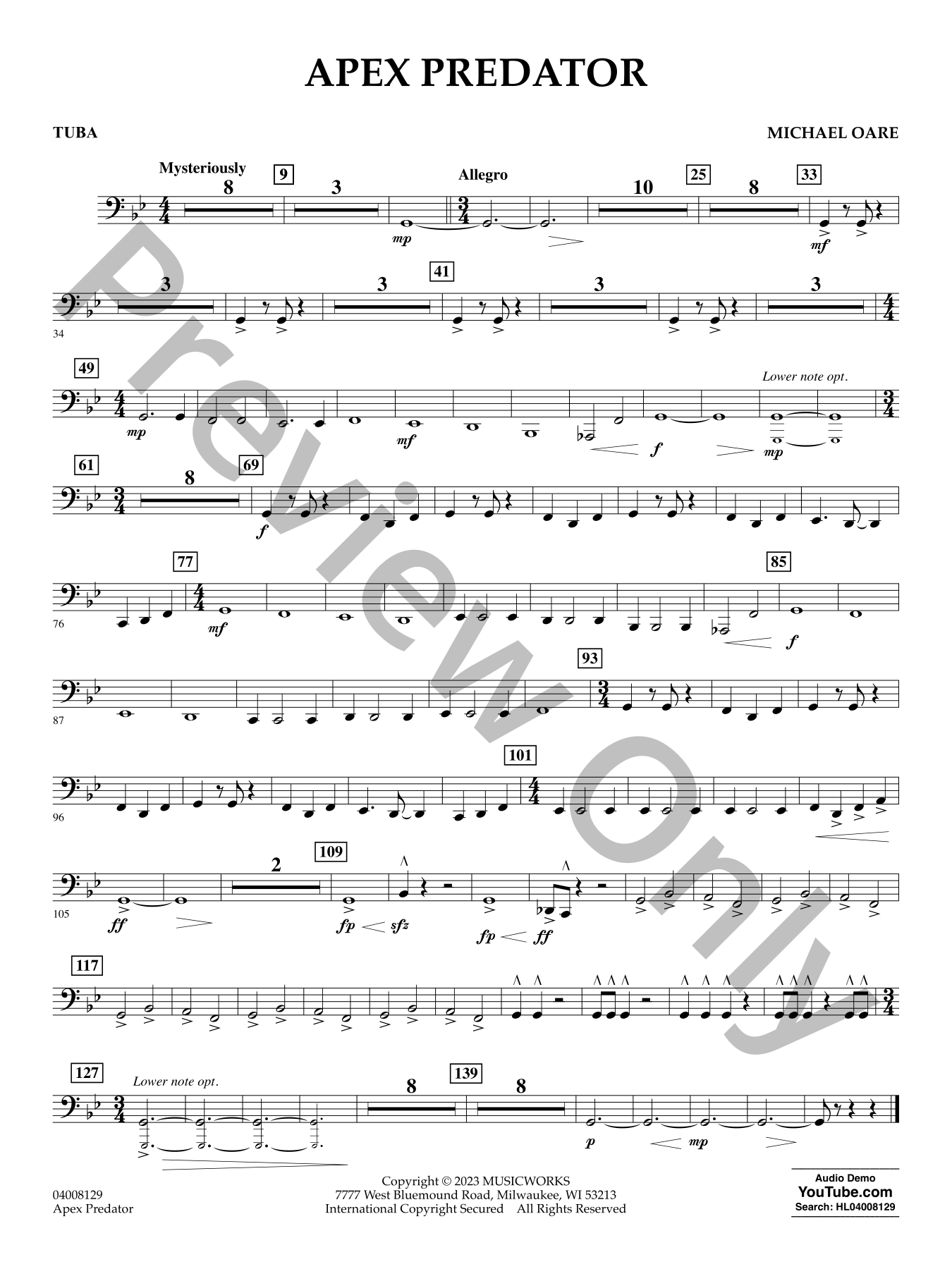 Apex Predator Concert Band Sheet Music | J.W. Pepper