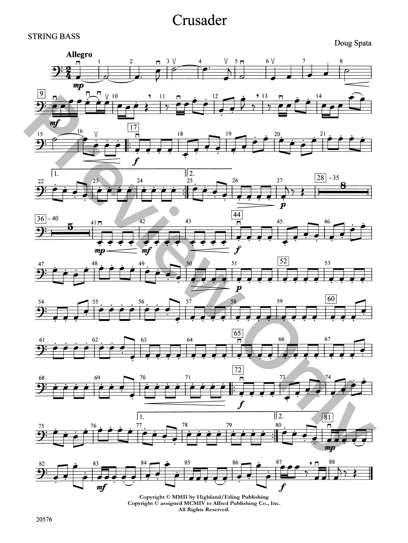 Crusader Orchestra Sheet Music | J.W. Pepper