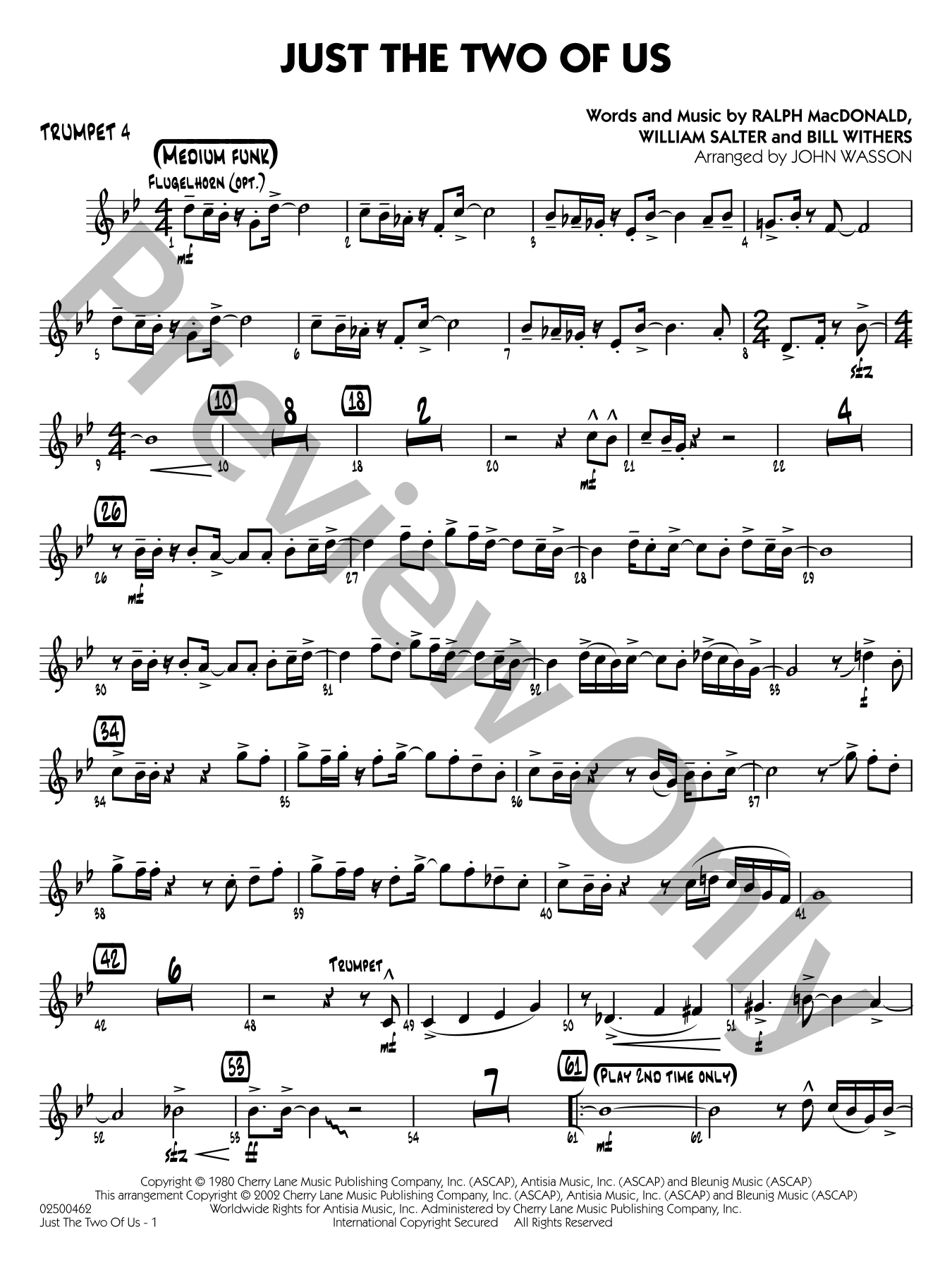 Just the Two of Us Jazz Sheet Music | J.W. Pepper