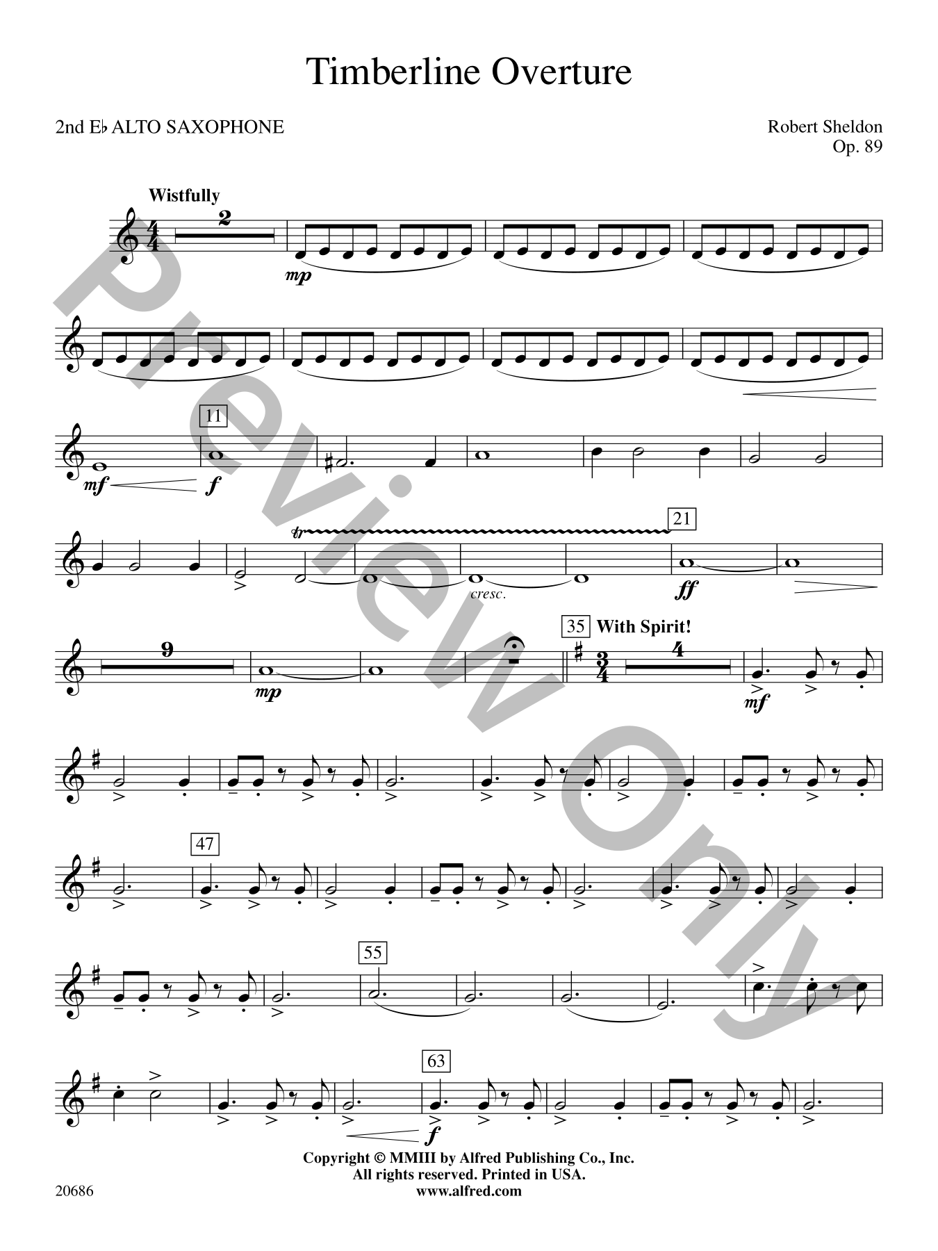 Timberline Overture Concert Band Sheet Music | J.W. Pepper