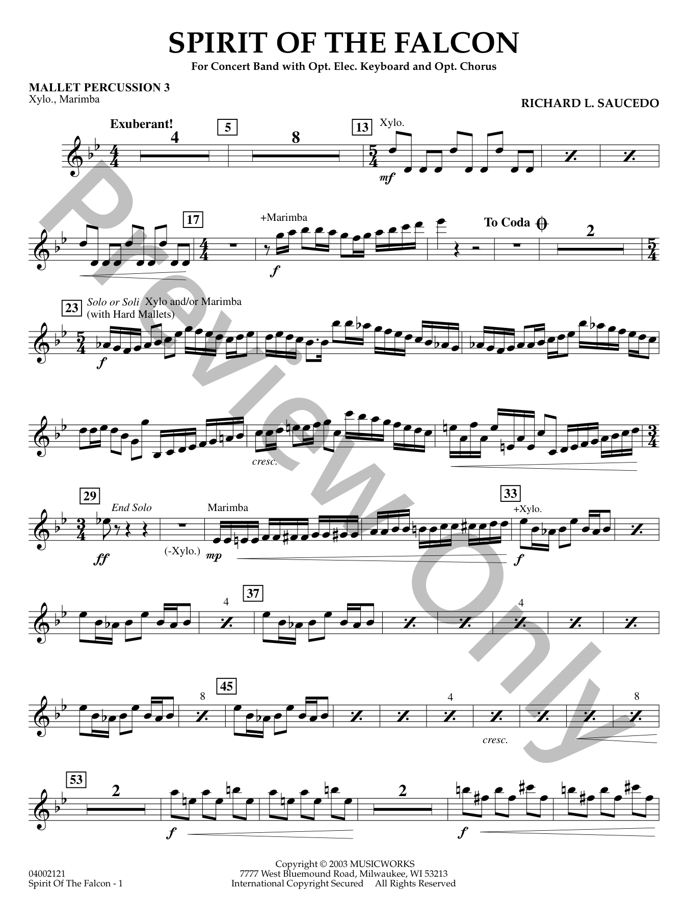● 吹奏楽楽譜 ロースト / Spirit of Independence Spirit of the Falcon Concert Band Sheet Music | J.W. Pepper