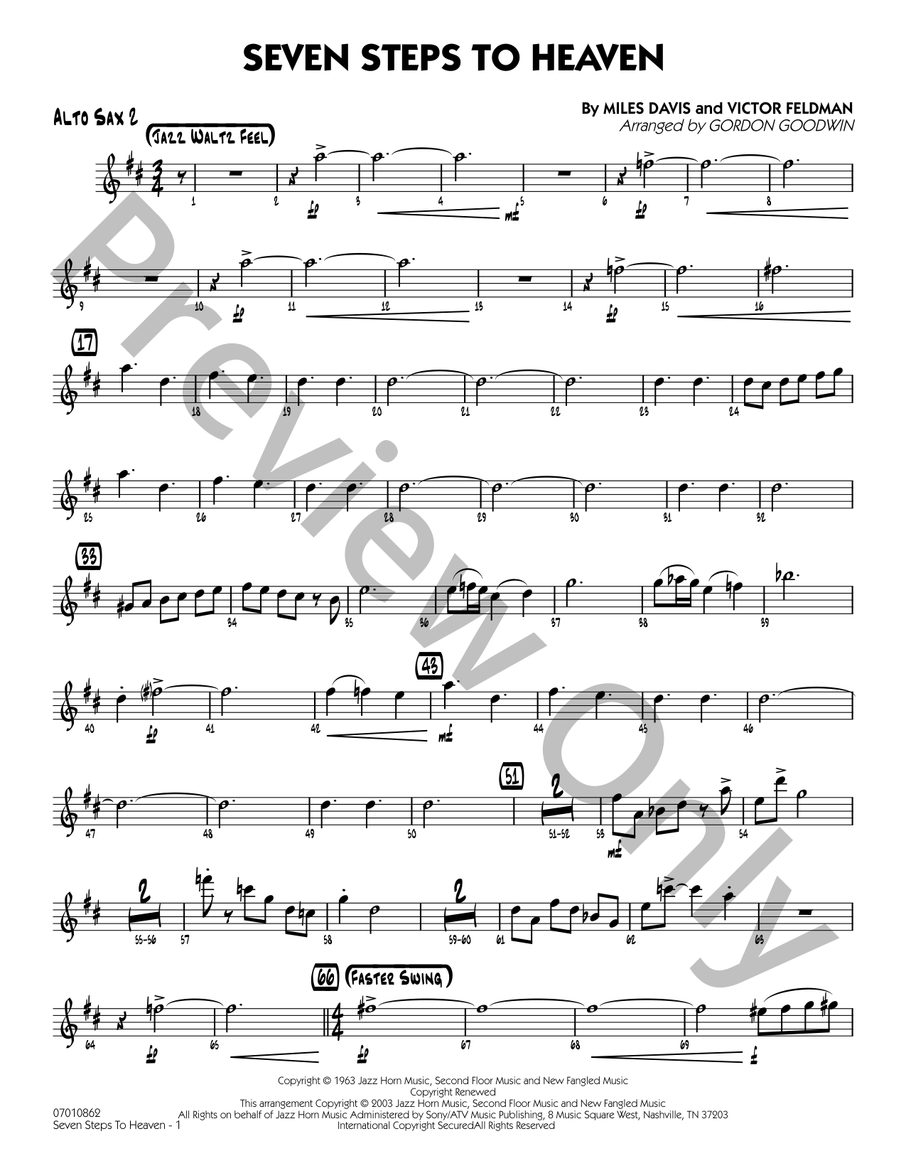 Seven Steps to Heaven Jazz Sheet Music | J.W. Pepper