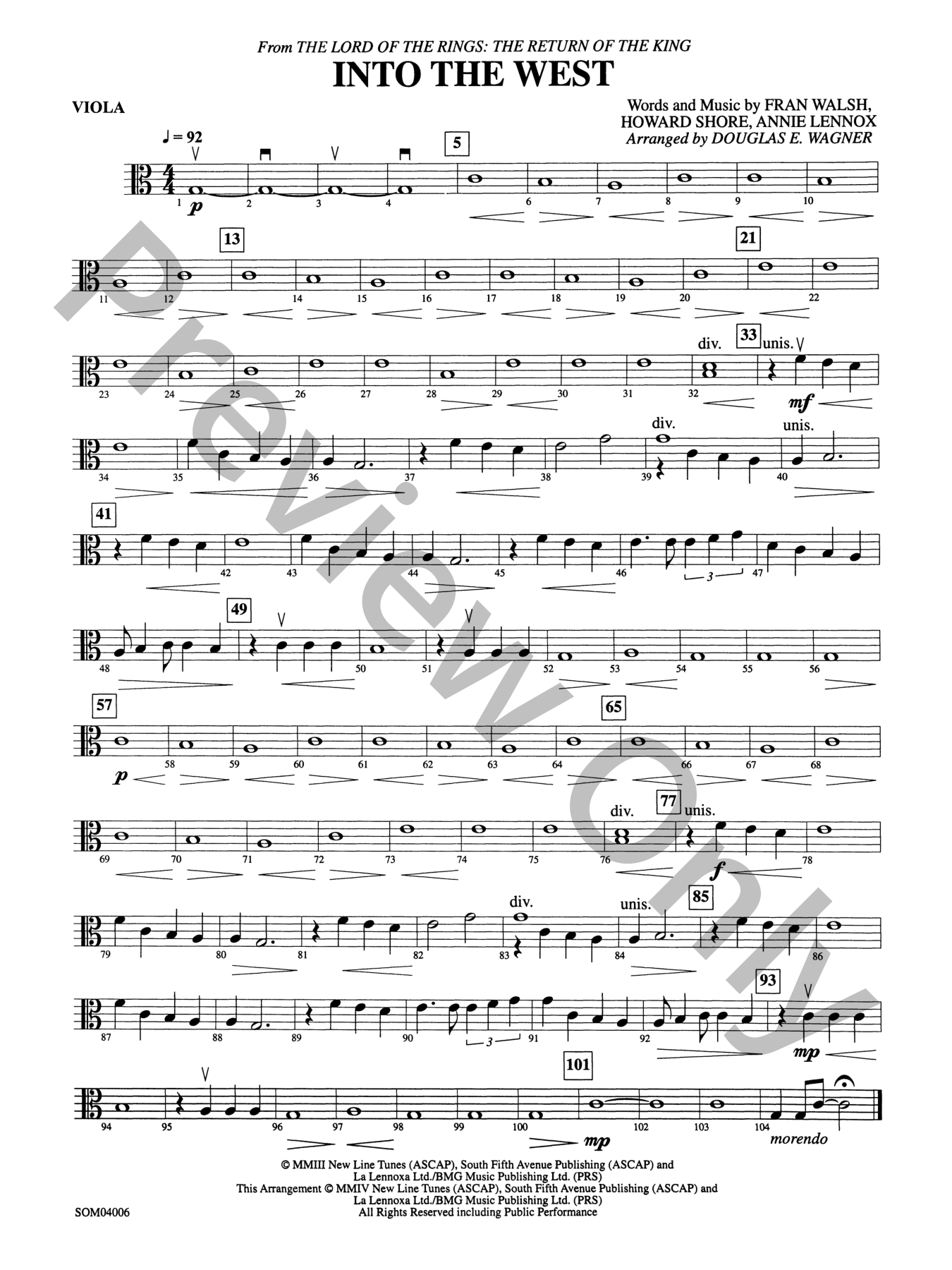 Into the West Orchestra Sheet Music | J.W. Pepper