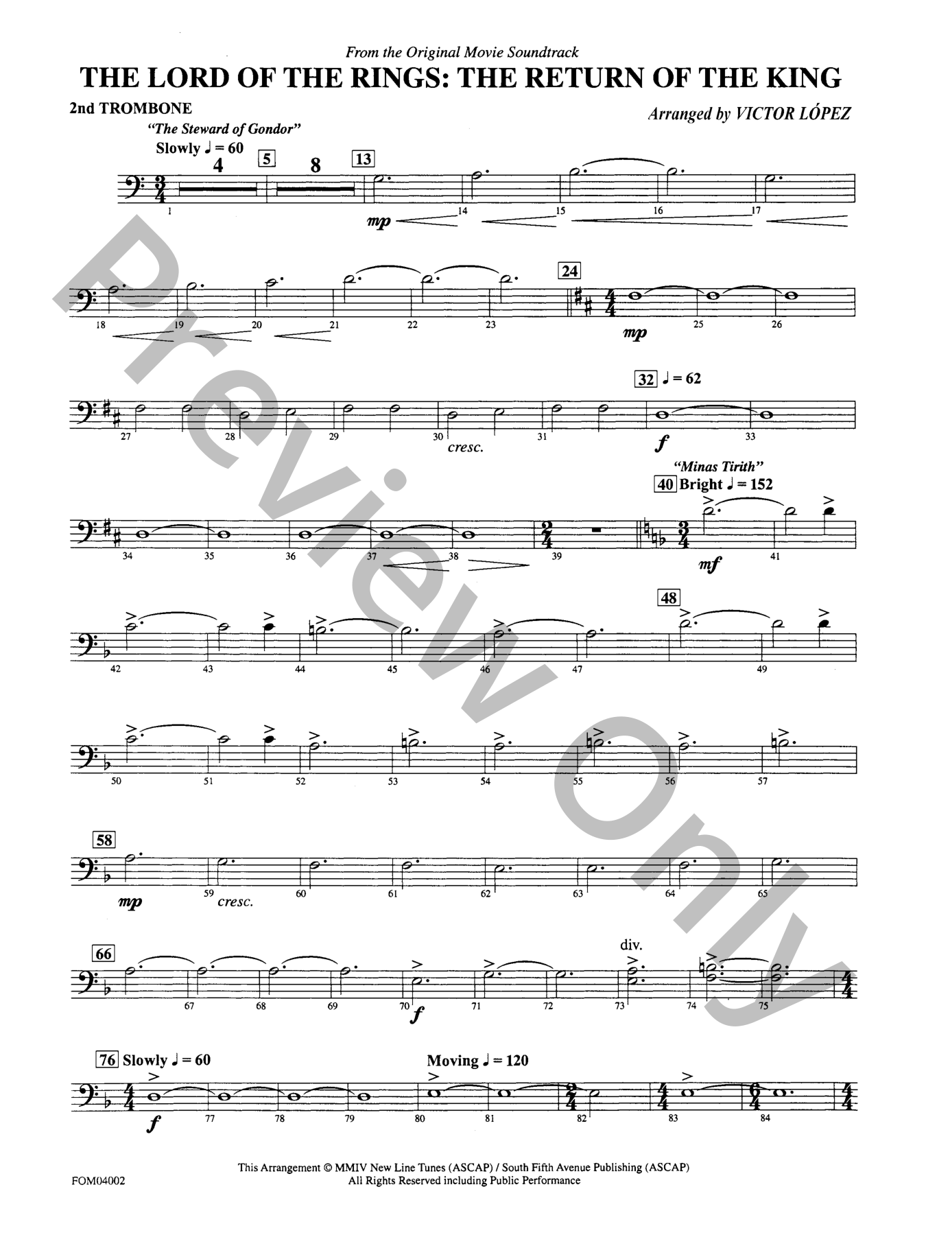 Lord of the Rings Orchestra Sheet Music | J.W. Pepper
