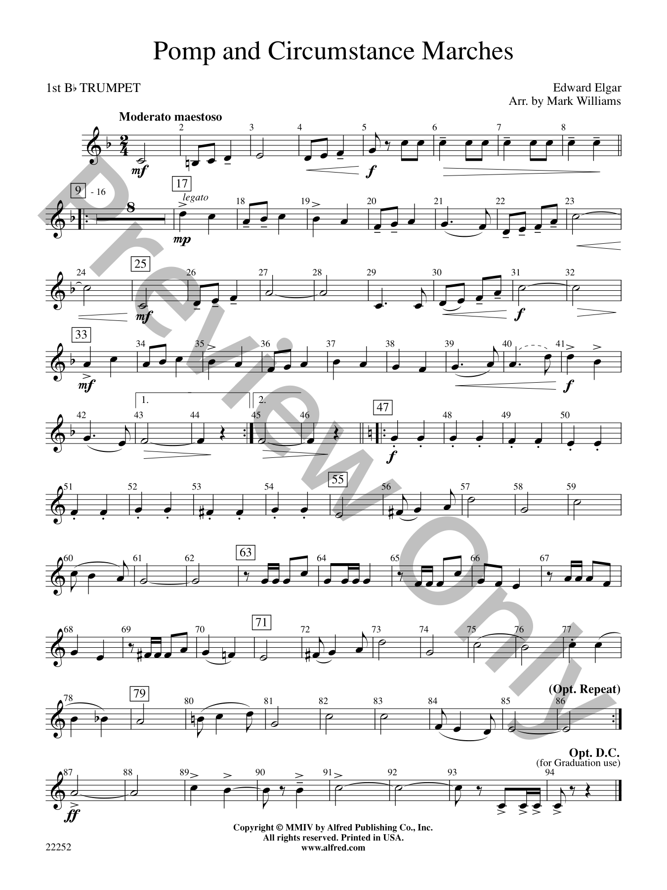 Pomp and Circumstance Marches Concert Band Sheet Music | J.W. Pepper