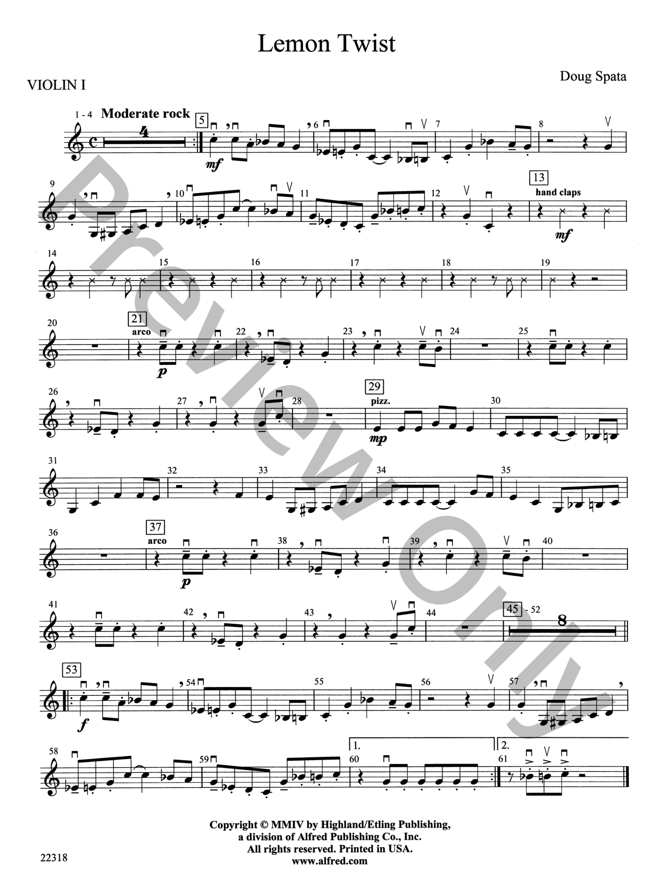 Lemon Twist Orchestra Sheet Music | J.W. Pepper
