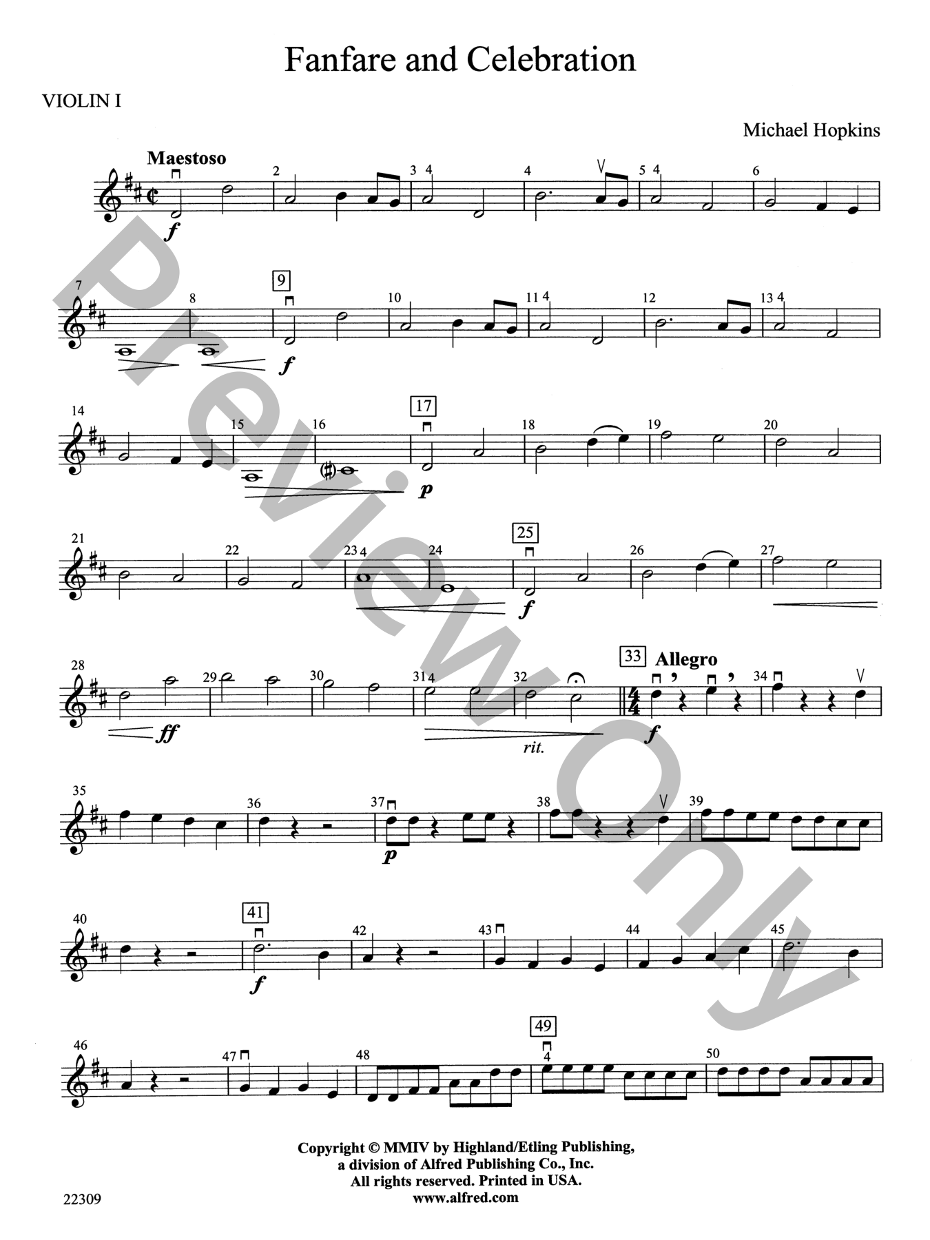 Fanfare and Celebration Orchestra Sheet Music | J.W. Pepper