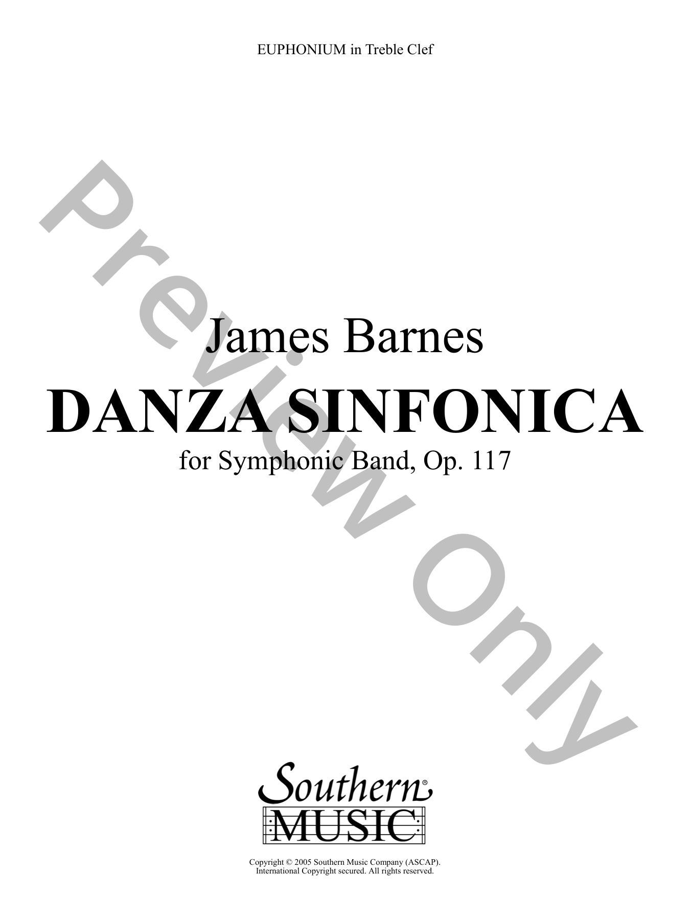 Danza Sinfonica Concert Band Sheet Music | J.W. Pepper