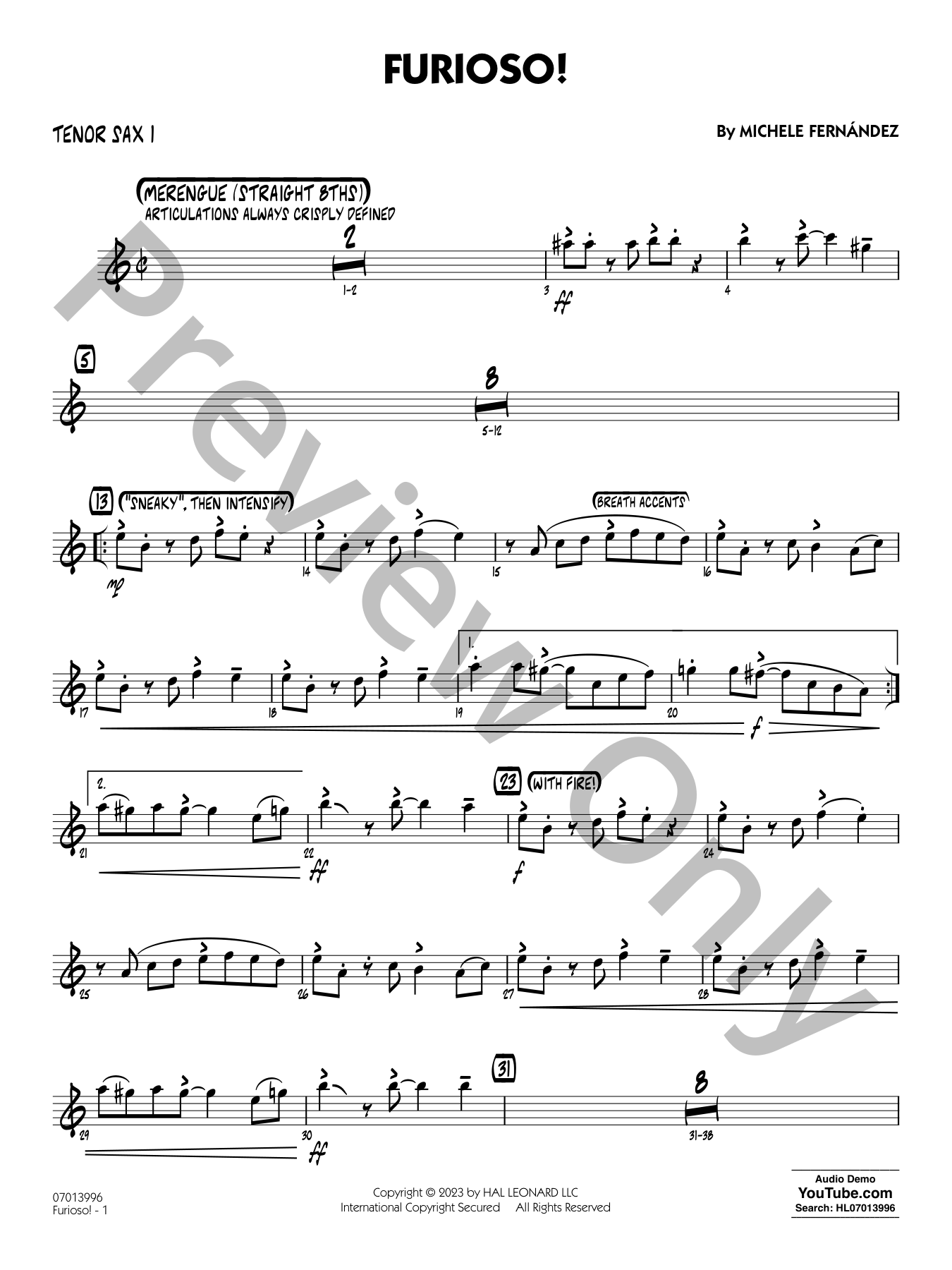 Furioso! Jazz Sheet Music | J.W. Pepper