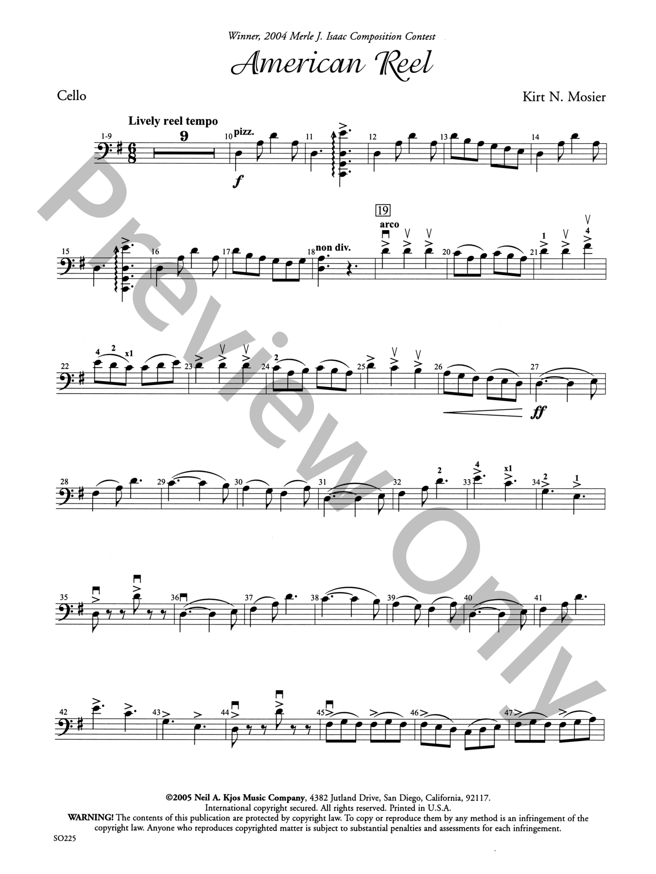 American Reel Orchestra Sheet Music | J.W. Pepper
