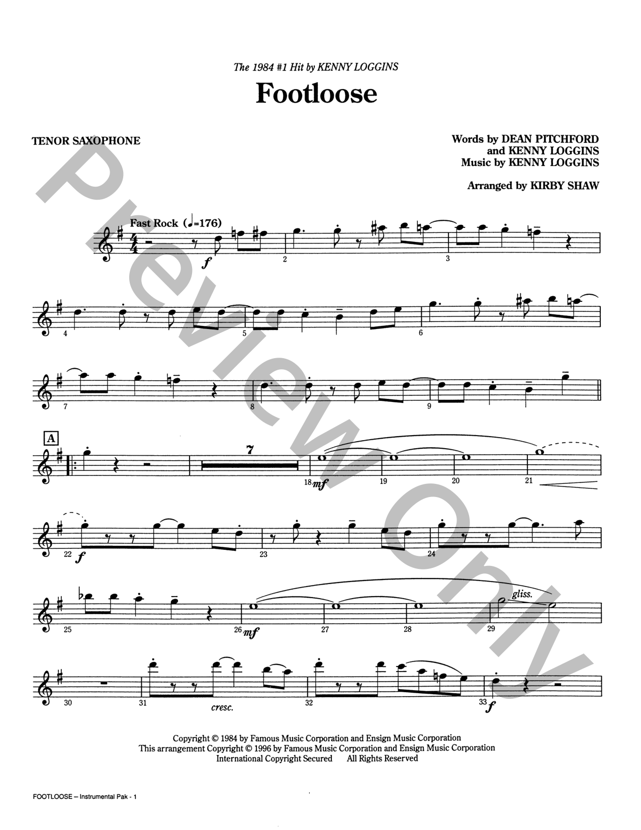 Footloose Choral Sheet Music | J.W. Pepper