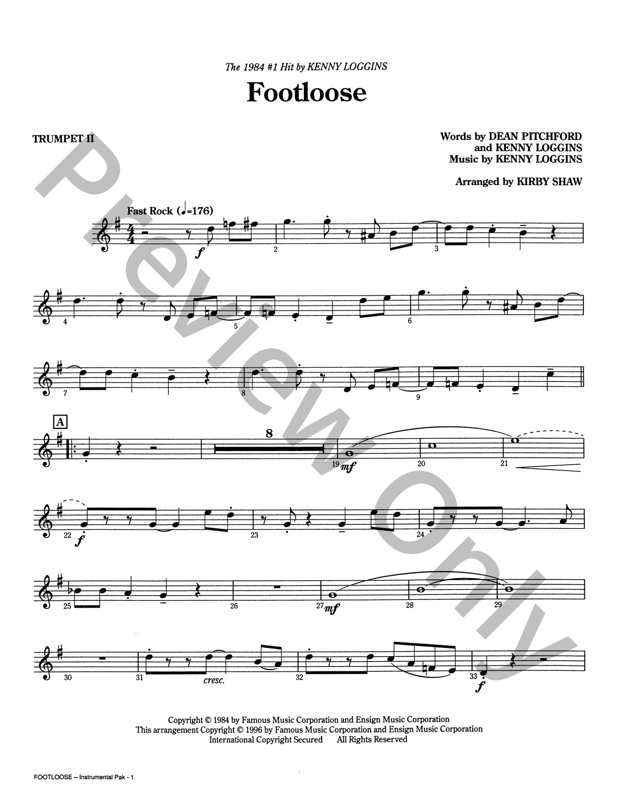 Footloose Choral Sheet Music | J.W. Pepper