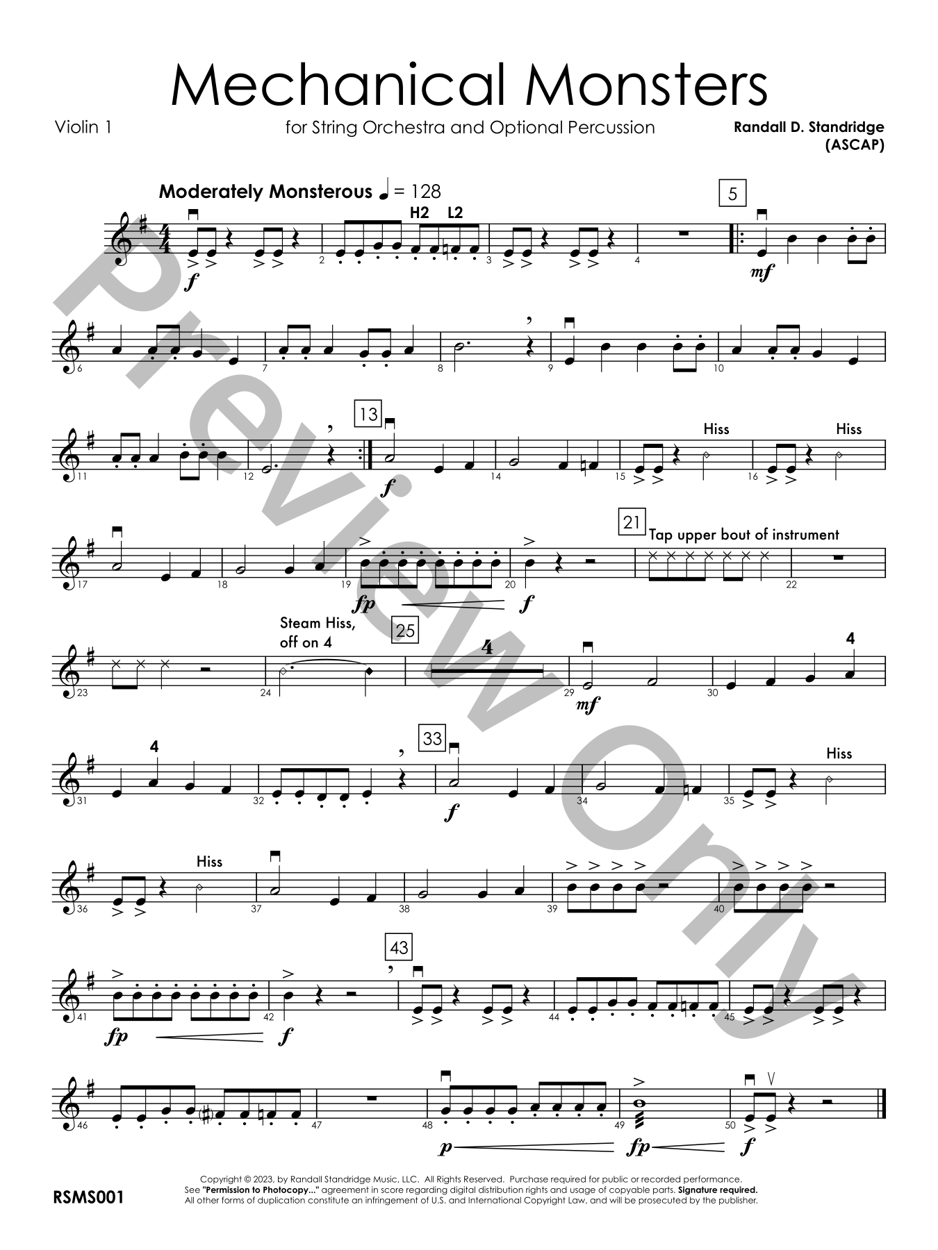 Mechanical Monsters Orchestra Sheet Music | J.W. Pepper