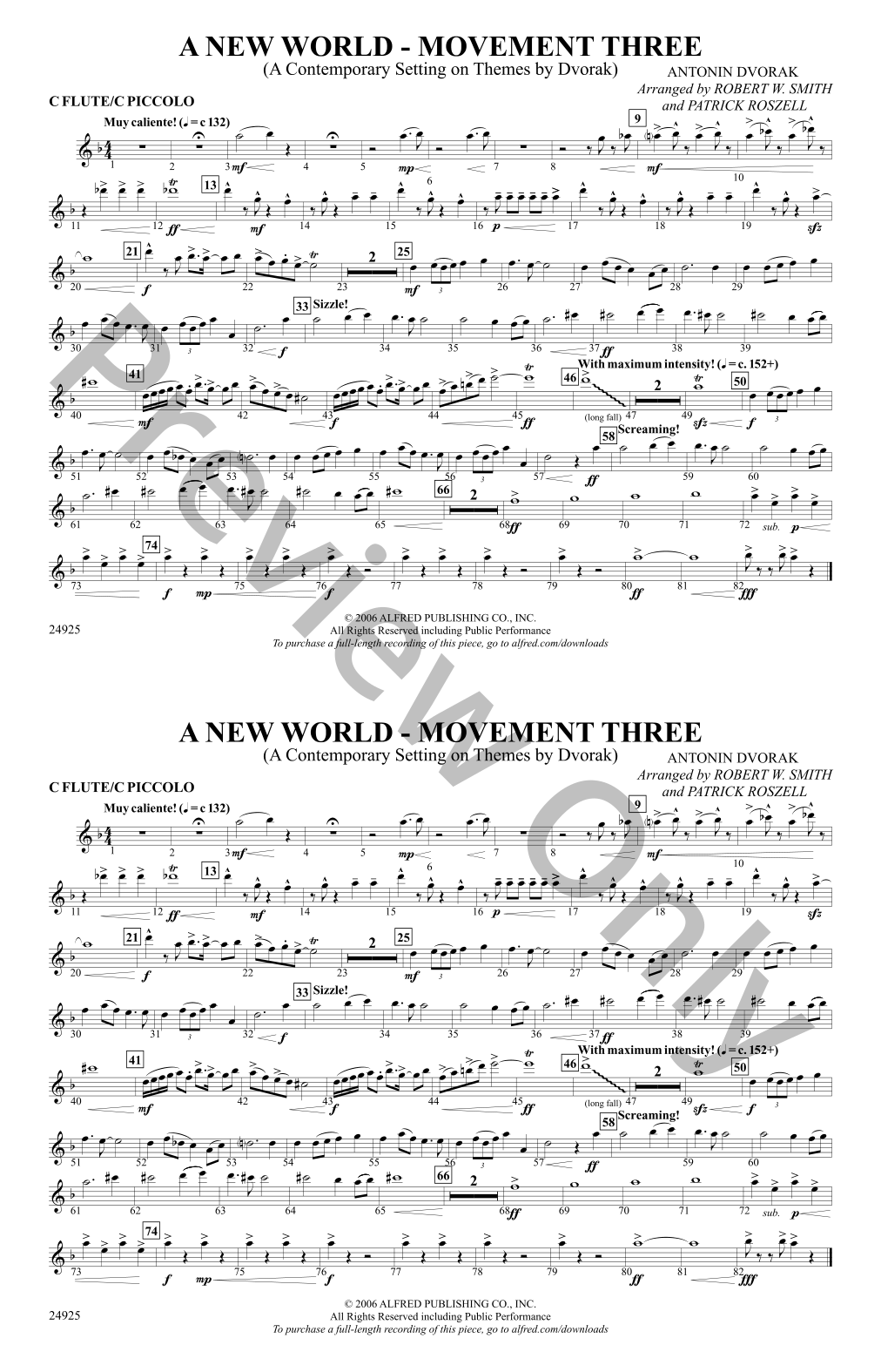 New World, A - Movement Three | J.W. Pepper