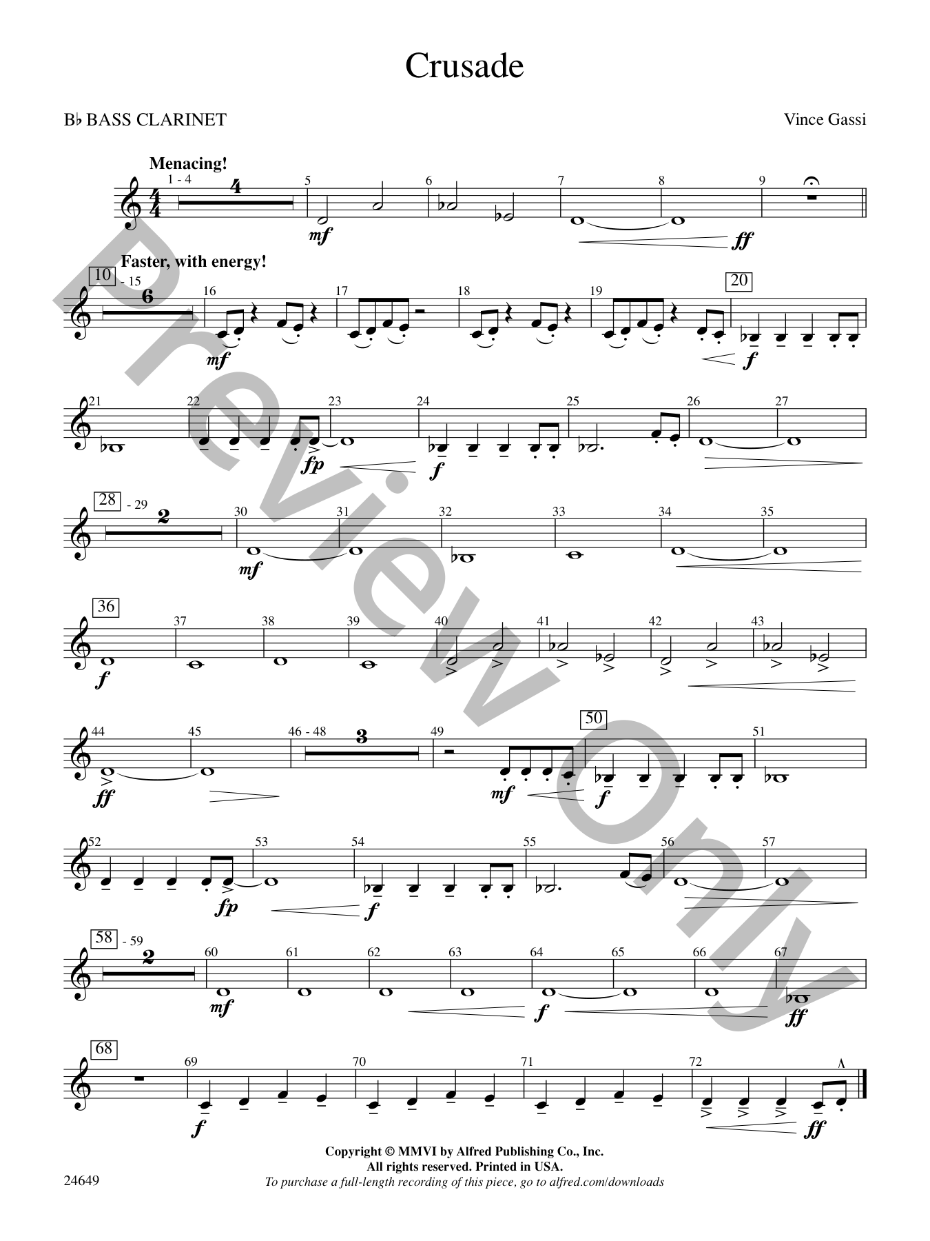 Crusade Concert Band Sheet Music | J.W. Pepper