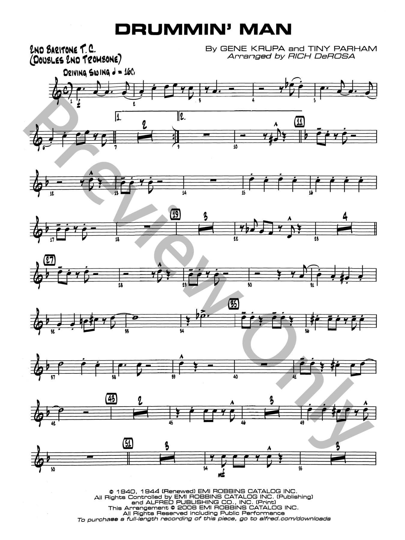 Drummin' Man Jazz Sheet Music | J.W. Pepper