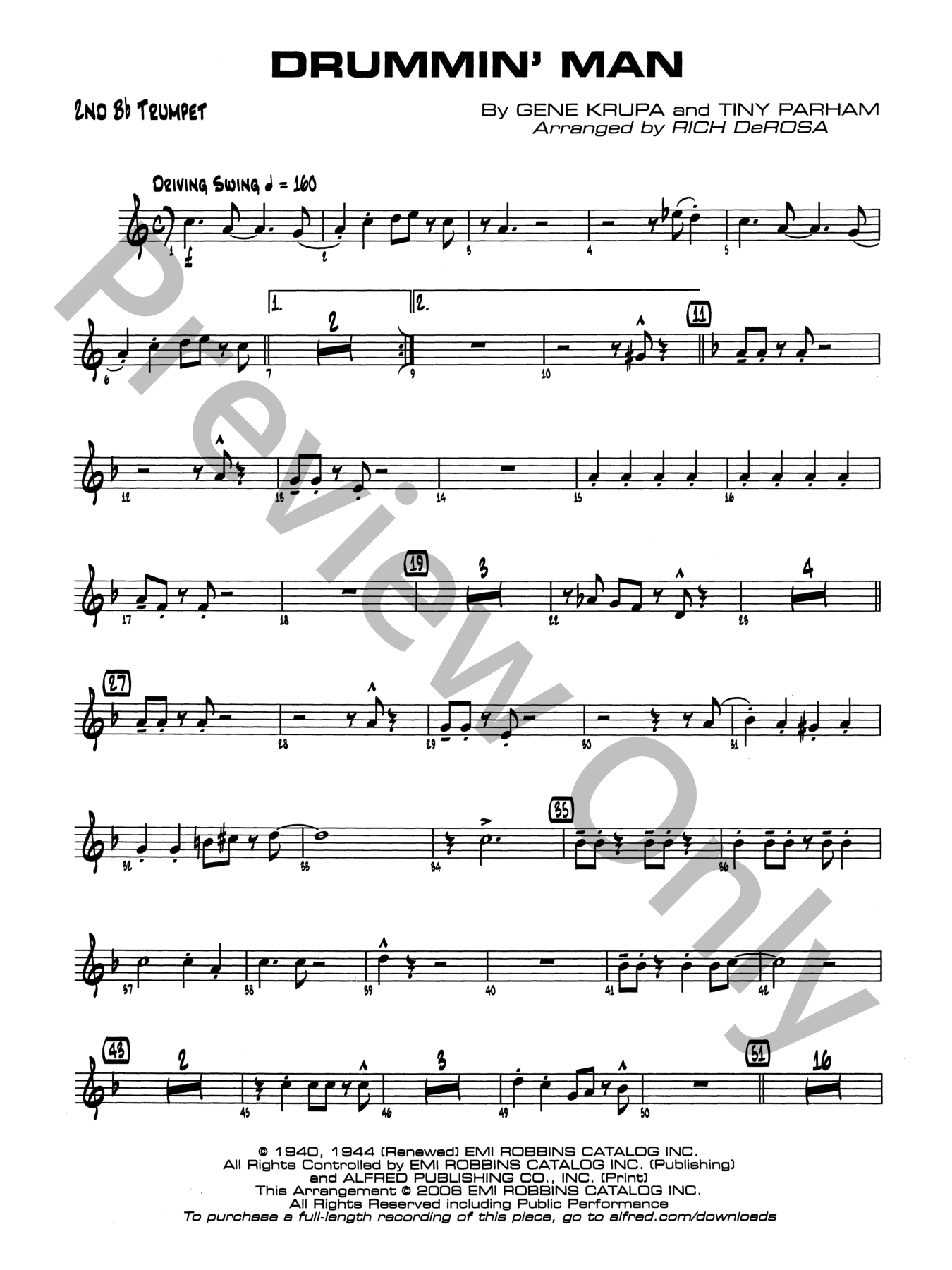 Drummin' Man Jazz Sheet Music | J.W. Pepper