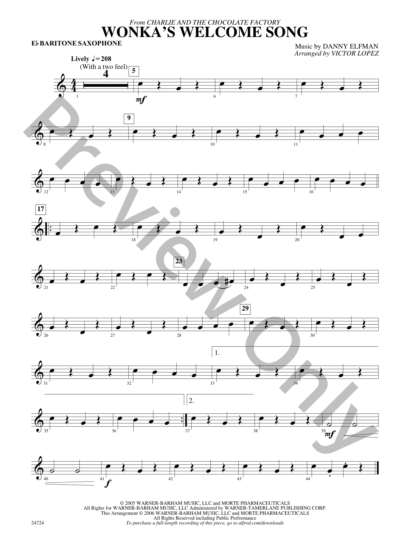 Wonka's Welcome Song | J.W. Pepper