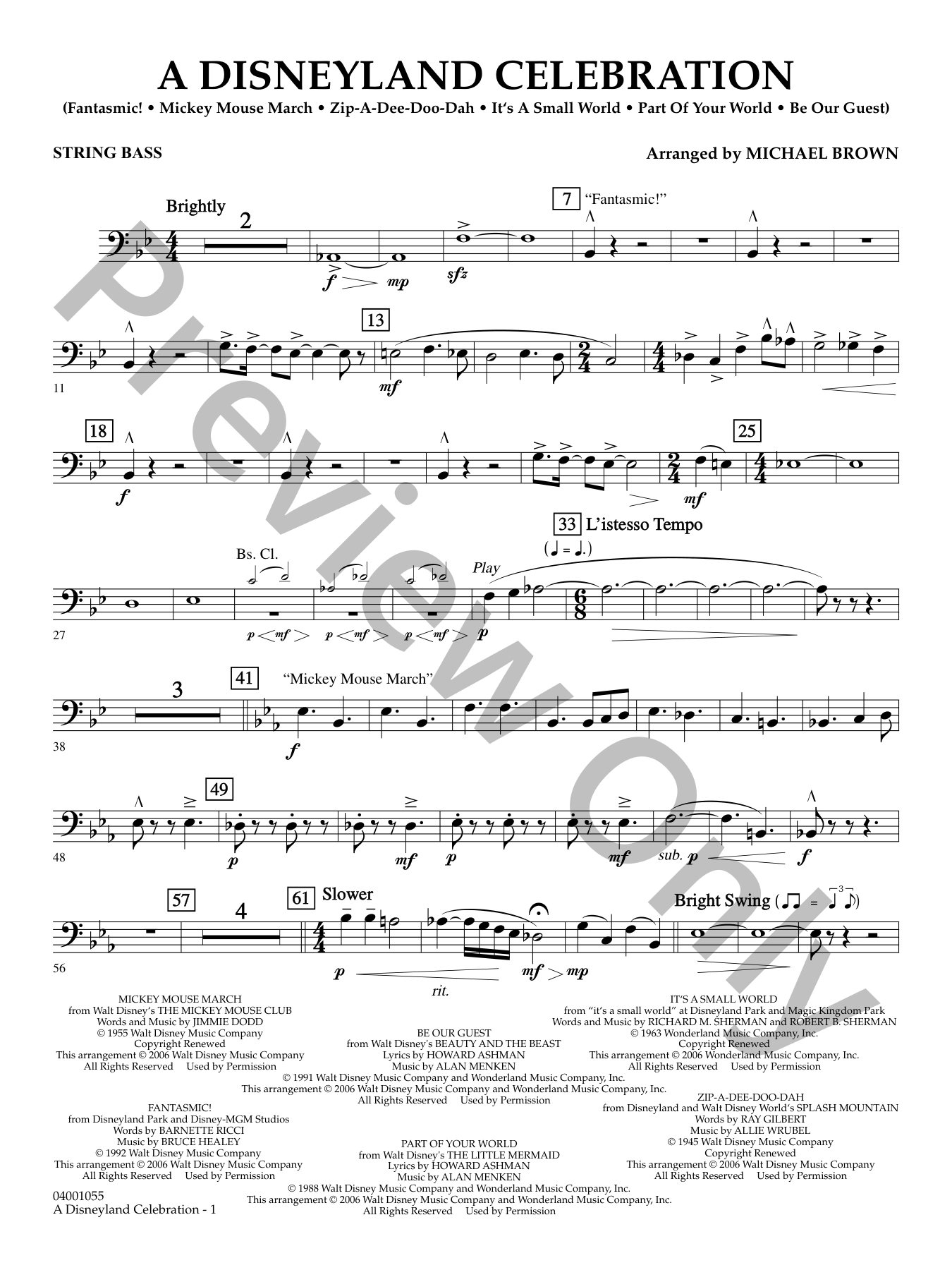 【吹奏楽フルセット】A Disneyland Celebration A Disneyland Celebration Concert Band Sheet Music | J.W. Pepper